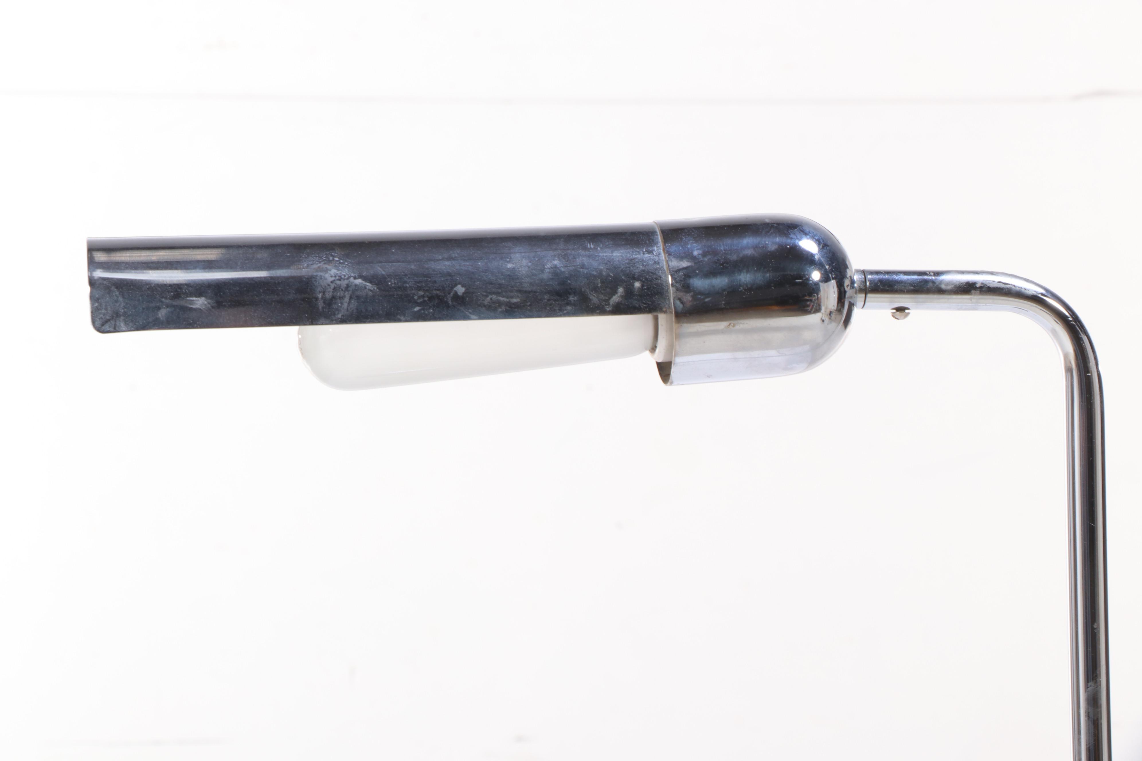 Sonneman Chromed Metal Pharmacy Floor Lamp, Mid-20th Century