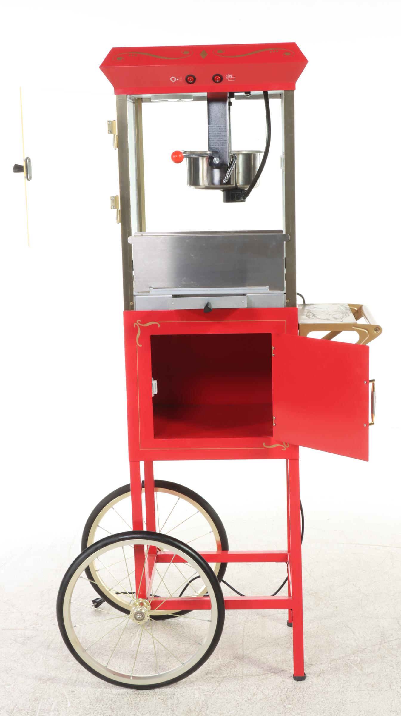 Nostalgia Electrics "Old Fashioned Movie Time" Popcorn Cart