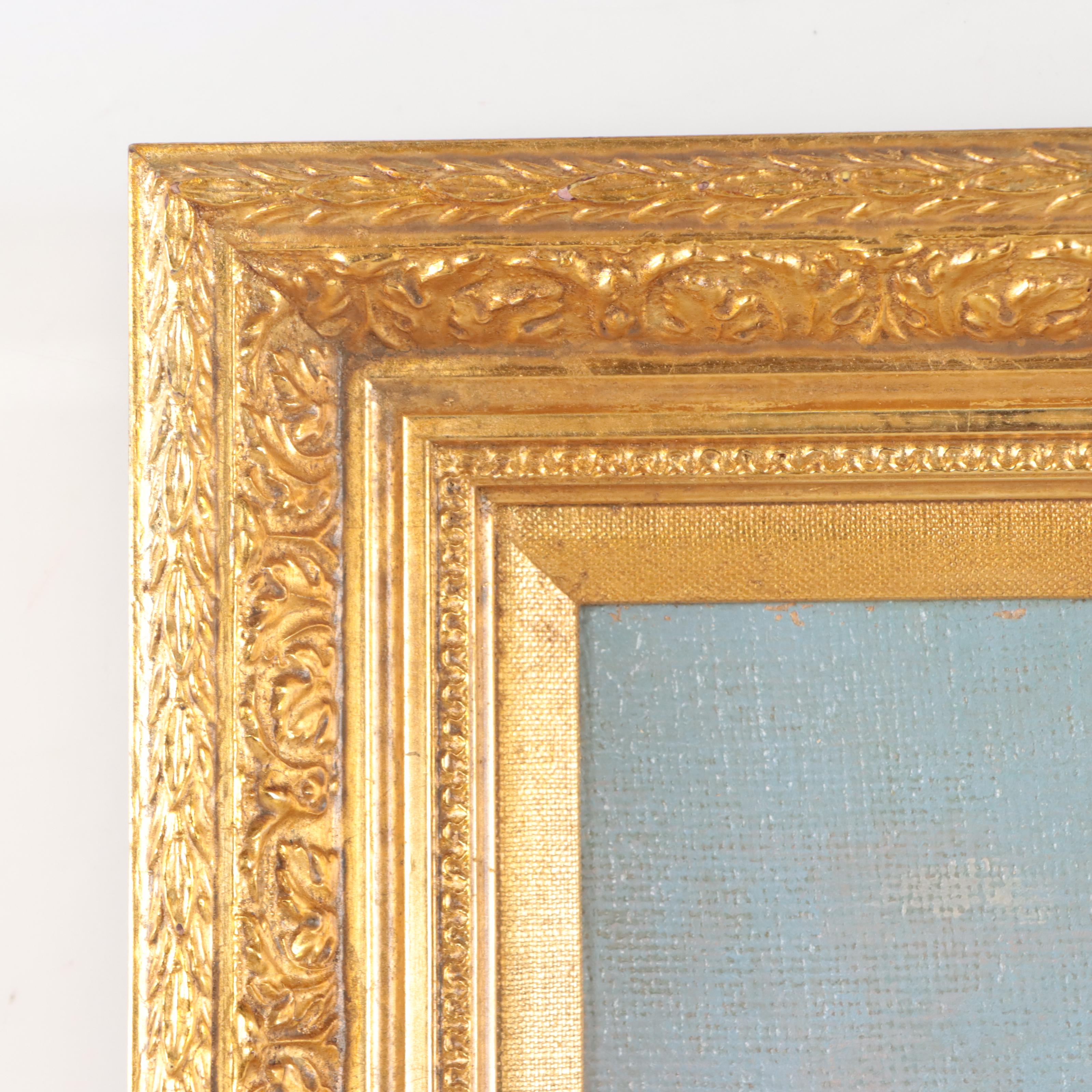 Pastoral Landscape Oil Painting of Cows In Verdant Landscape