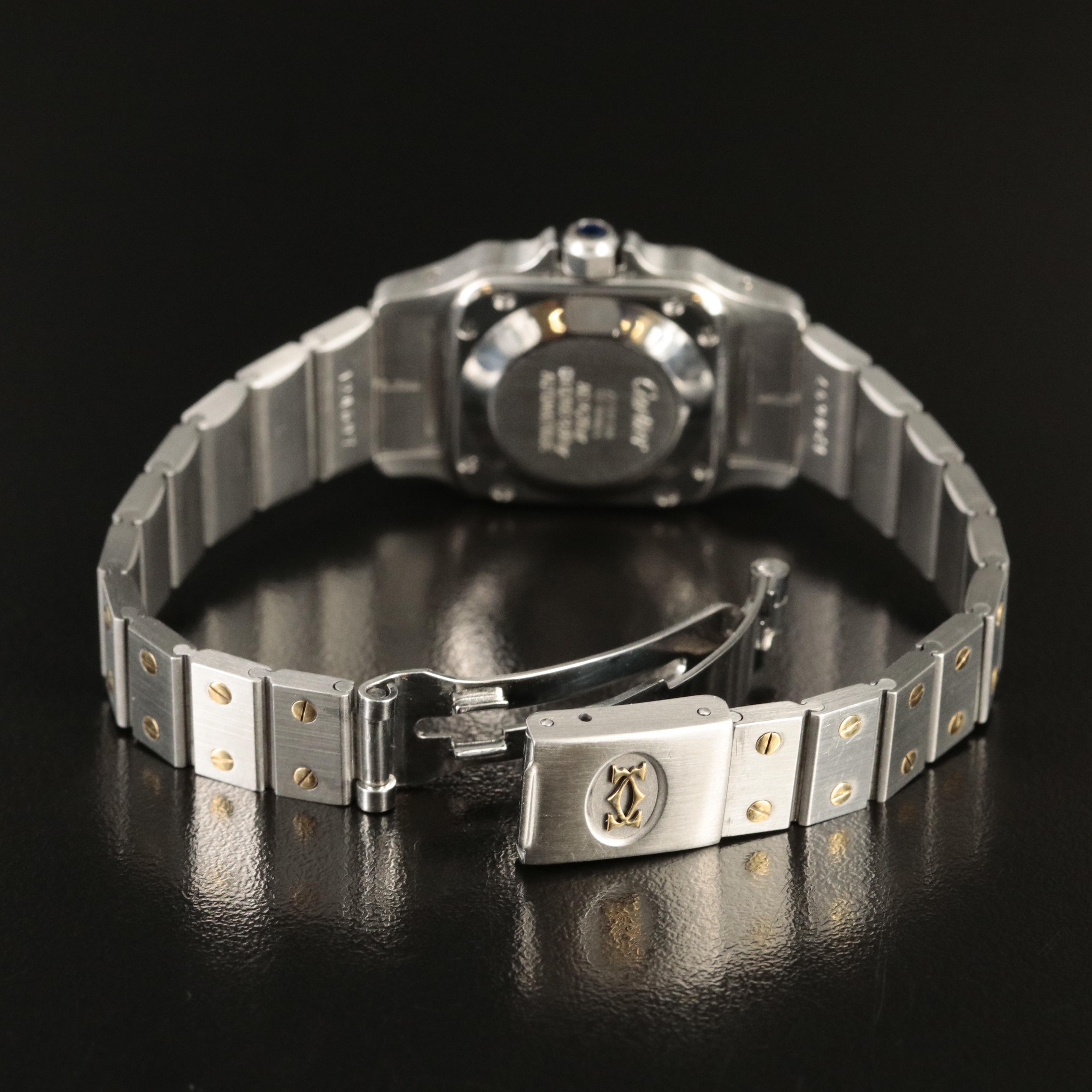 18K and Stainless Steel Cartier Santos Automatic Watch