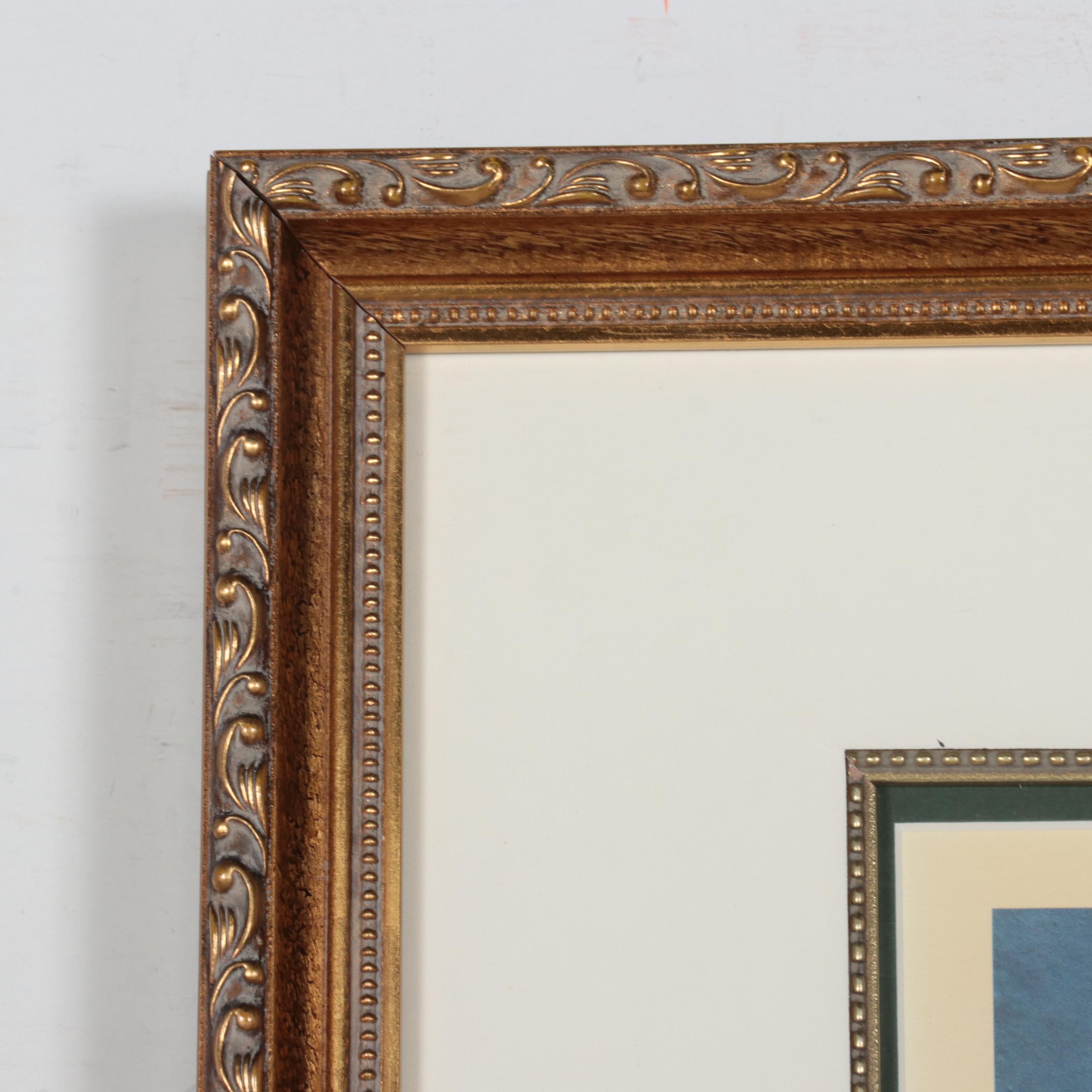 Michael Blaser Offset Lithograph "Port of Chicago," Late 20th Century