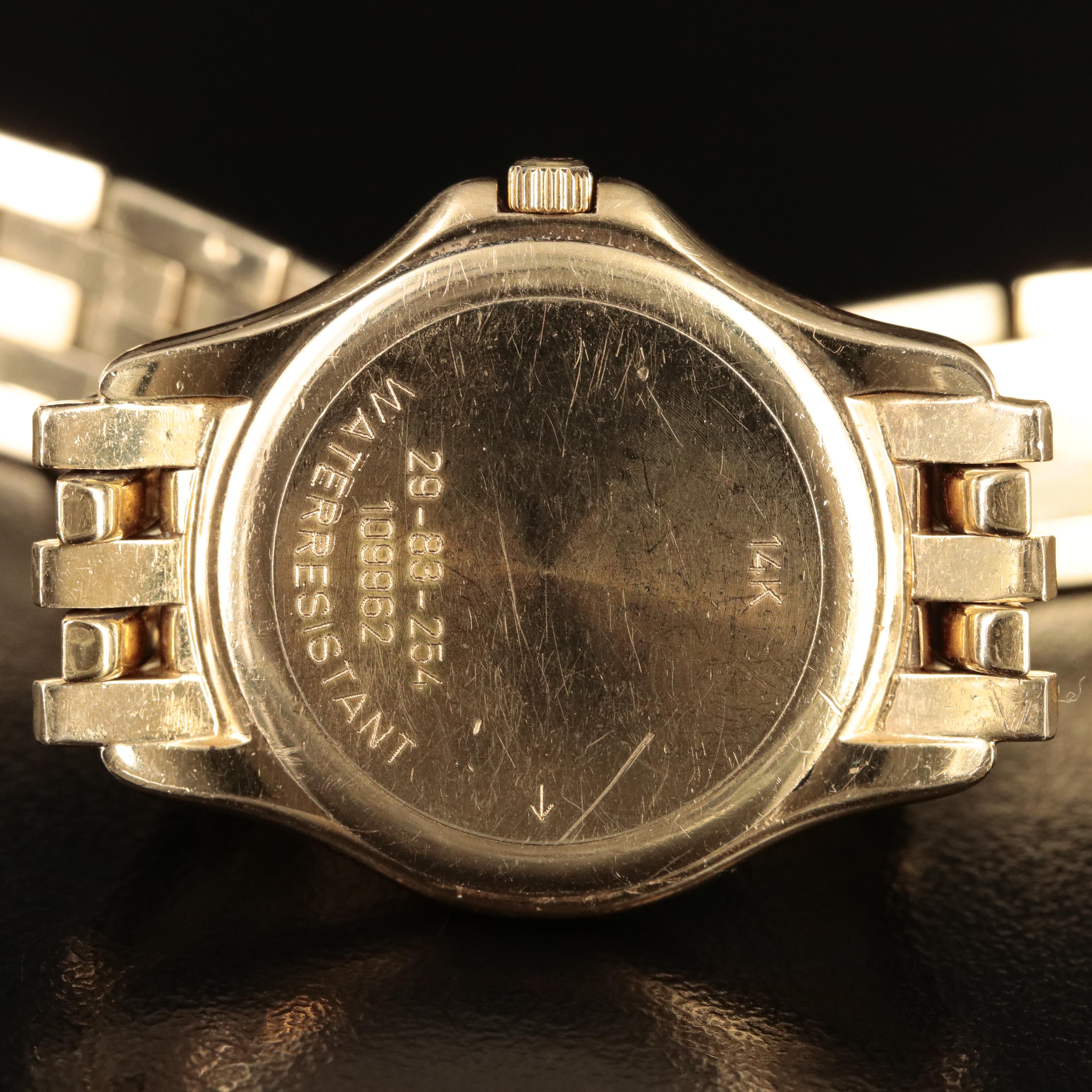 14K Concord Mother-of-Pearl, Diamond Dial and Bezel Watch