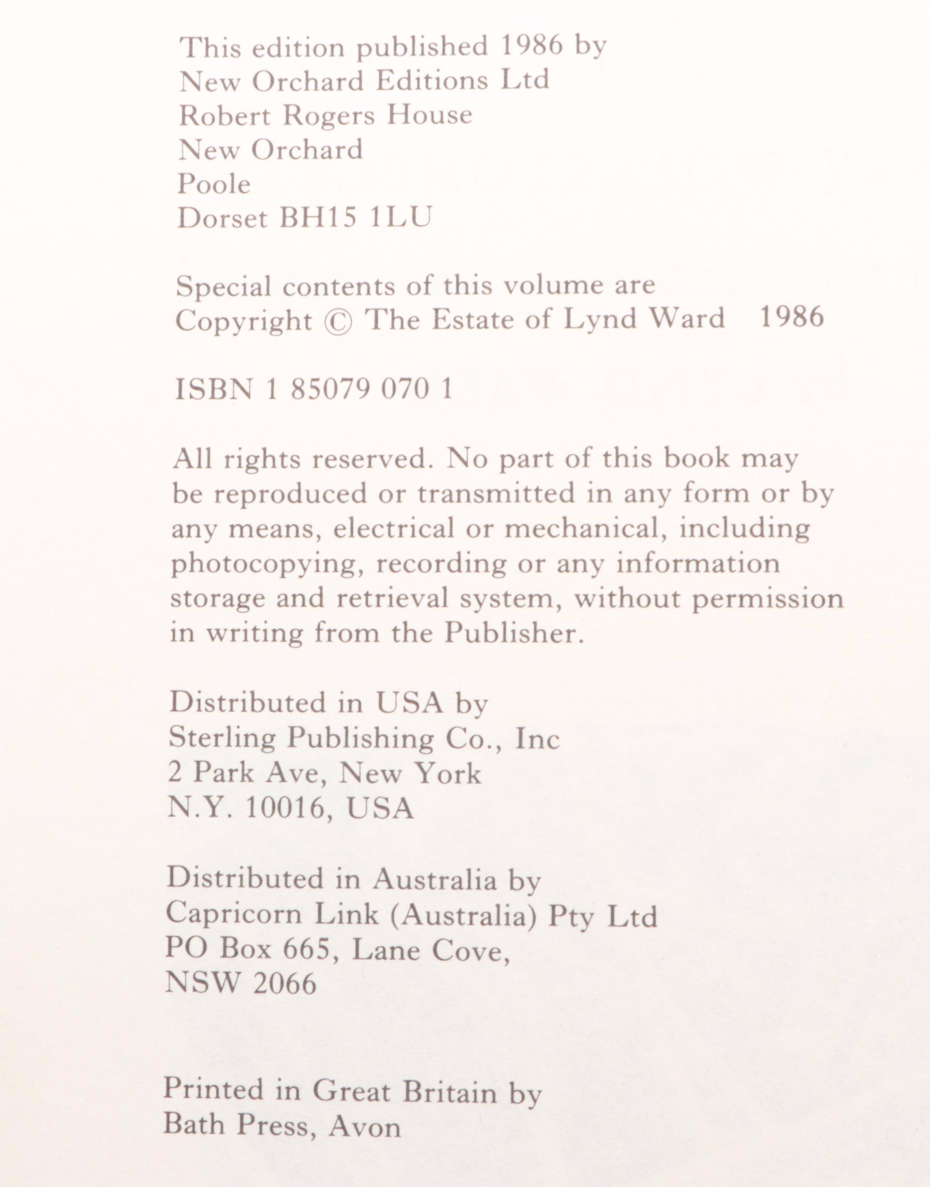 Lynd Ward Illustrated "Frankenstein" and "Great Ghost Stories of the World"