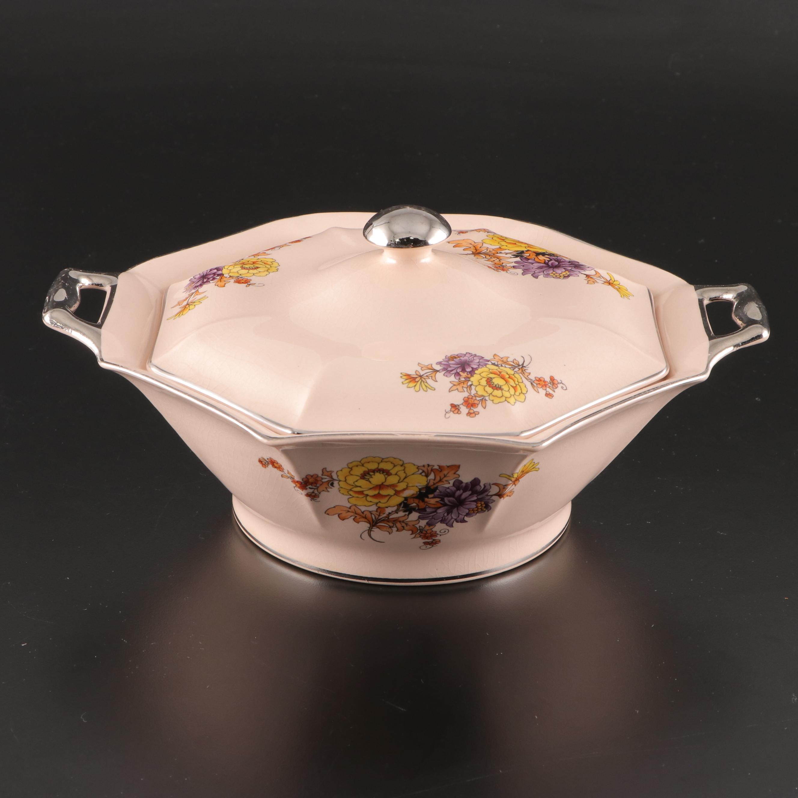 Noritake Luster Glazed Tea Set with Other Porcelain and Ceramic Tableware