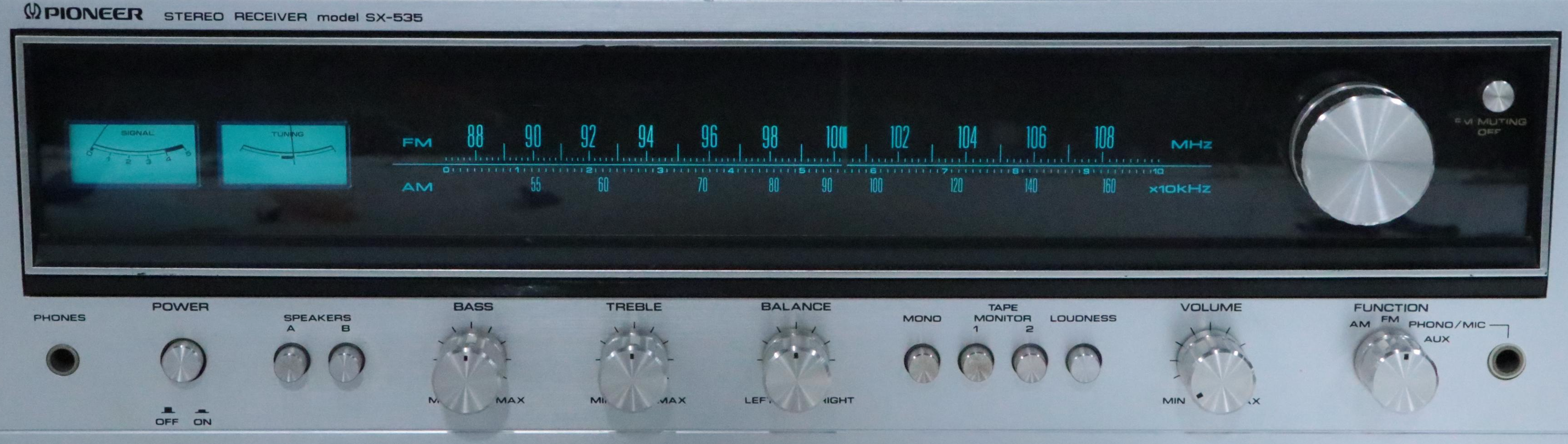 Pioneer SX-535 Stereo Receiver