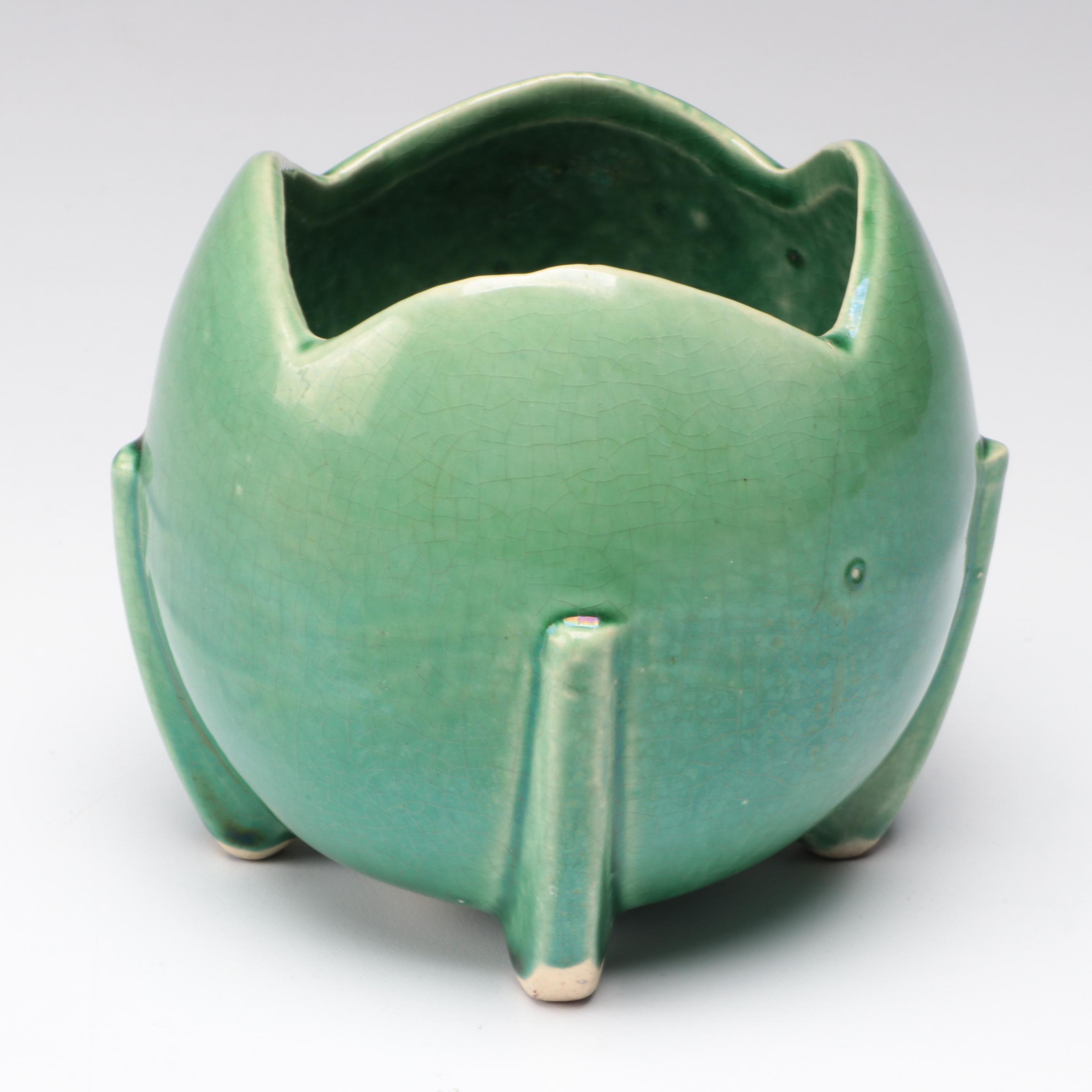 McCoy Pottery Tulip Bulb Planter, Block Andy Warhol Plate and Depression Glass