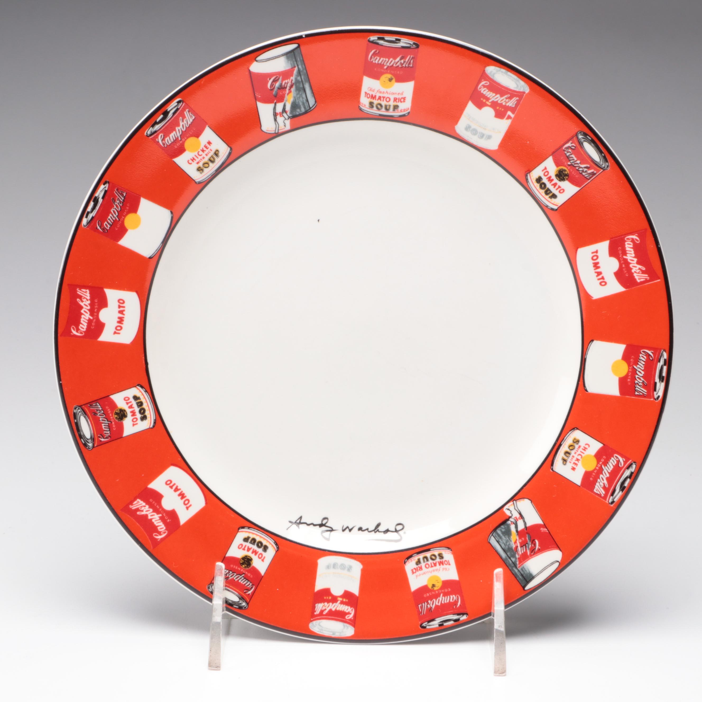 McCoy Pottery Tulip Bulb Planter, Block Andy Warhol Plate and Depression Glass