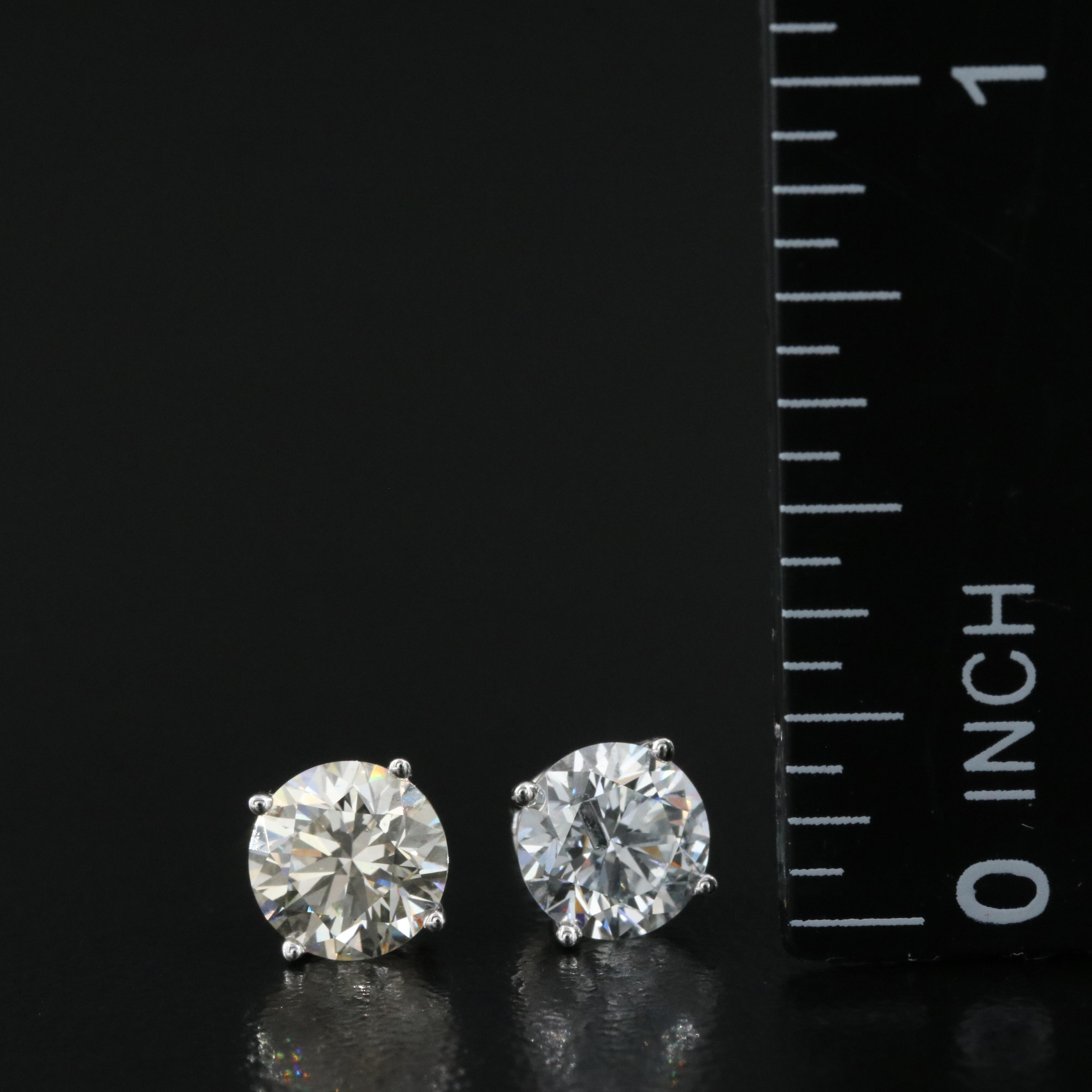 14K 1.55 CTW Lab Grown Diamond Stud Earrings