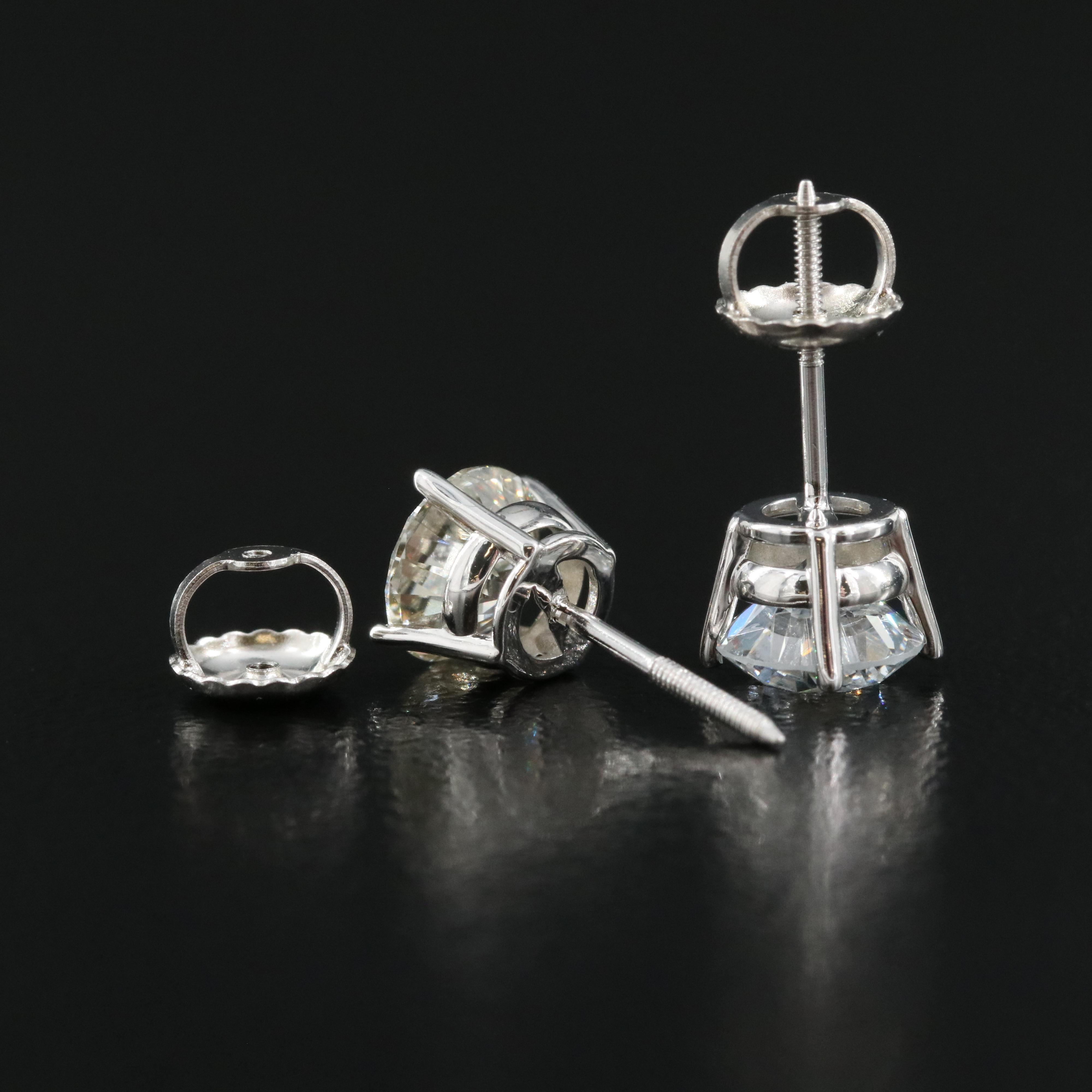 14K 1.55 CTW Lab Grown Diamond Stud Earrings