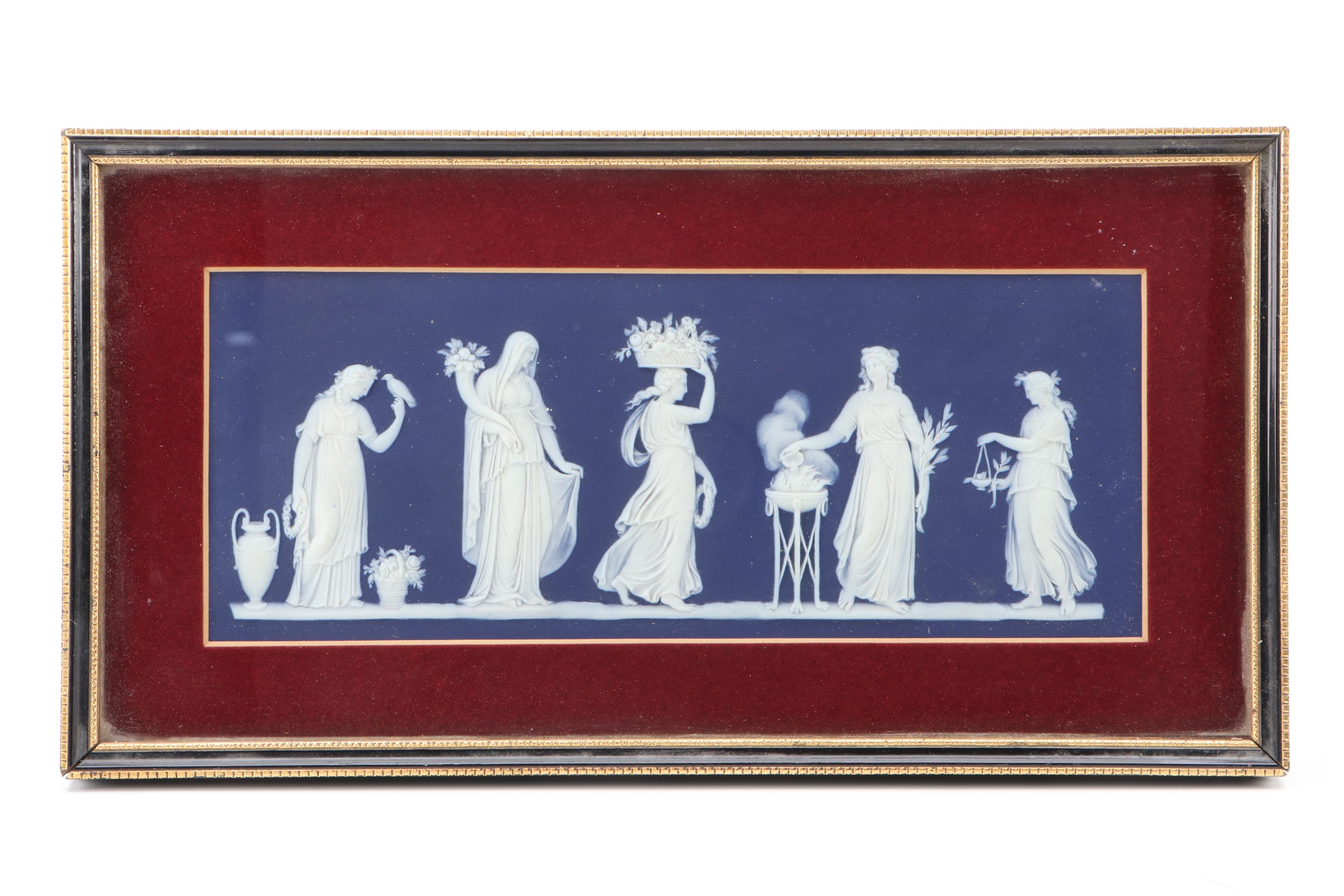 Framed Wedgwood Jasperware Plaques