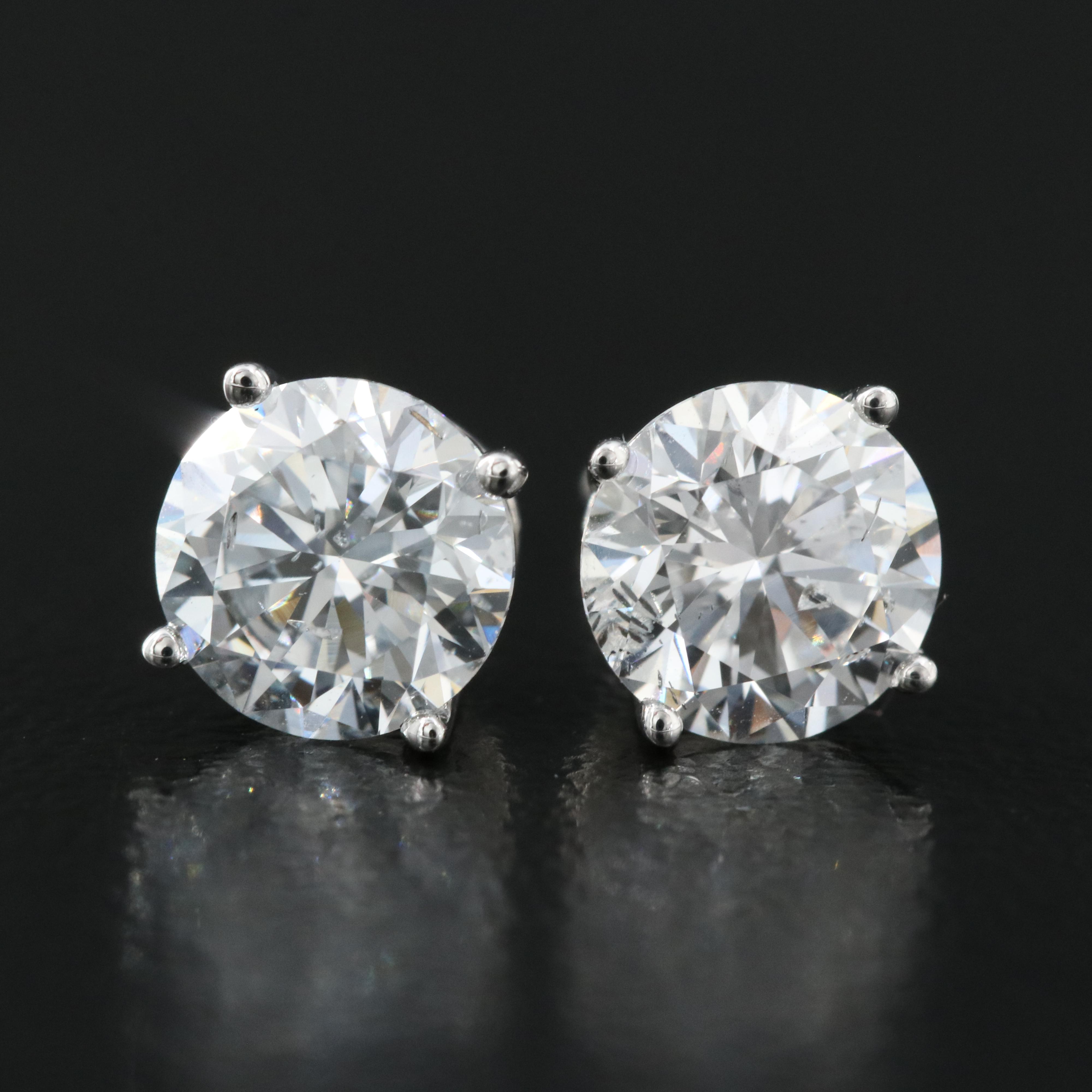 14K 1.57 CTW Lab Grown Diamond Stud Earrings