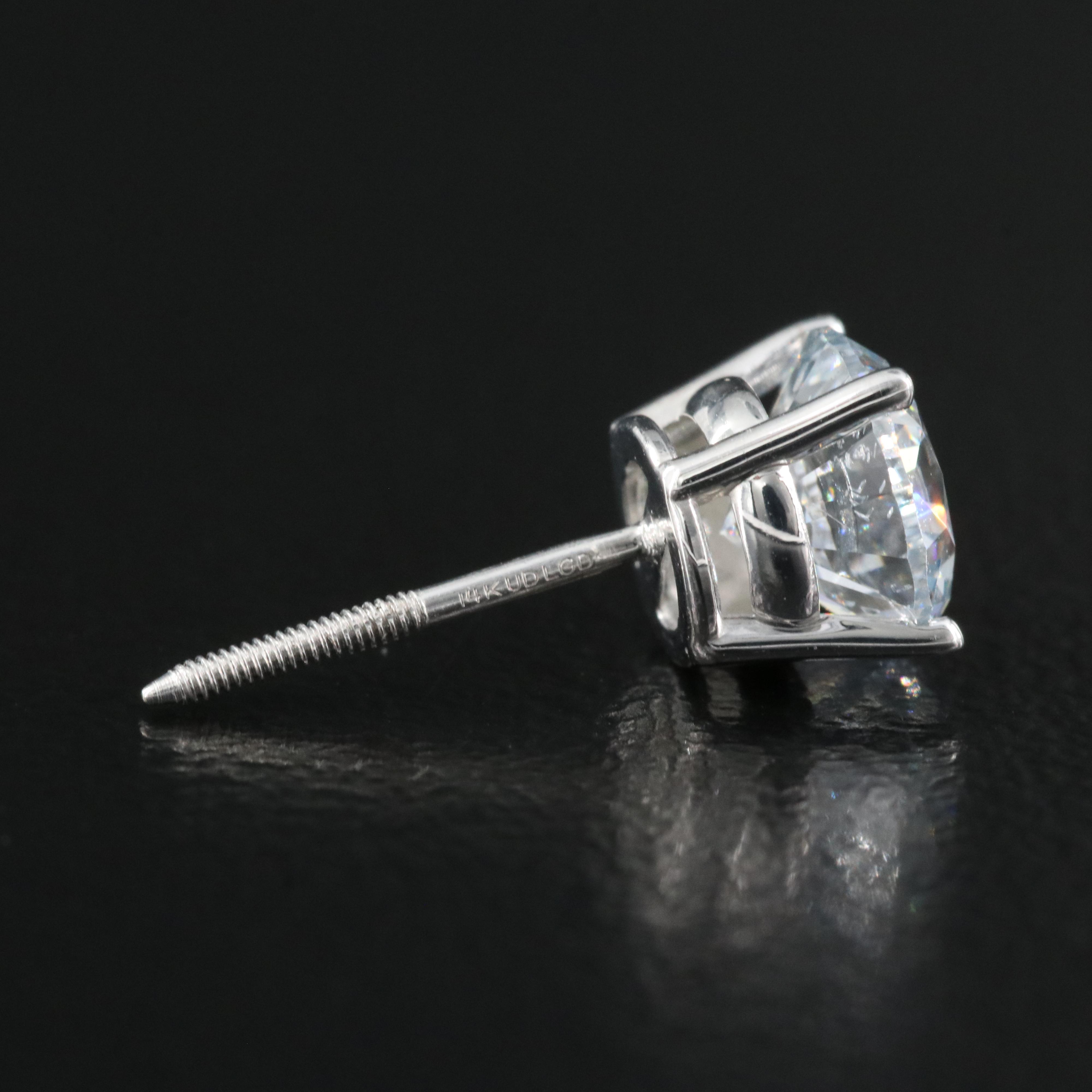 14K 1.57 CTW Lab Grown Diamond Stud Earrings