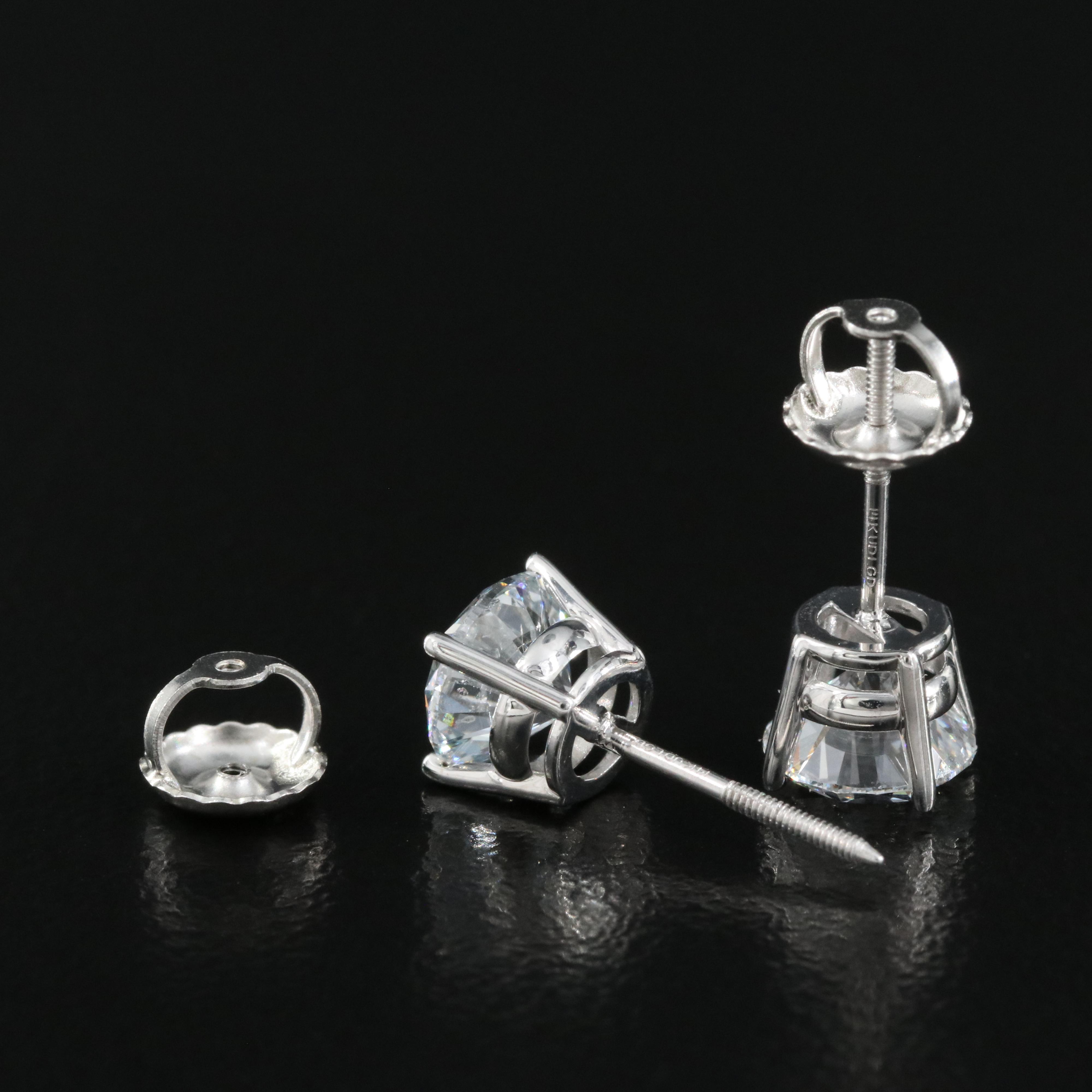 14K 1.57 CTW Lab Grown Diamond Stud Earrings