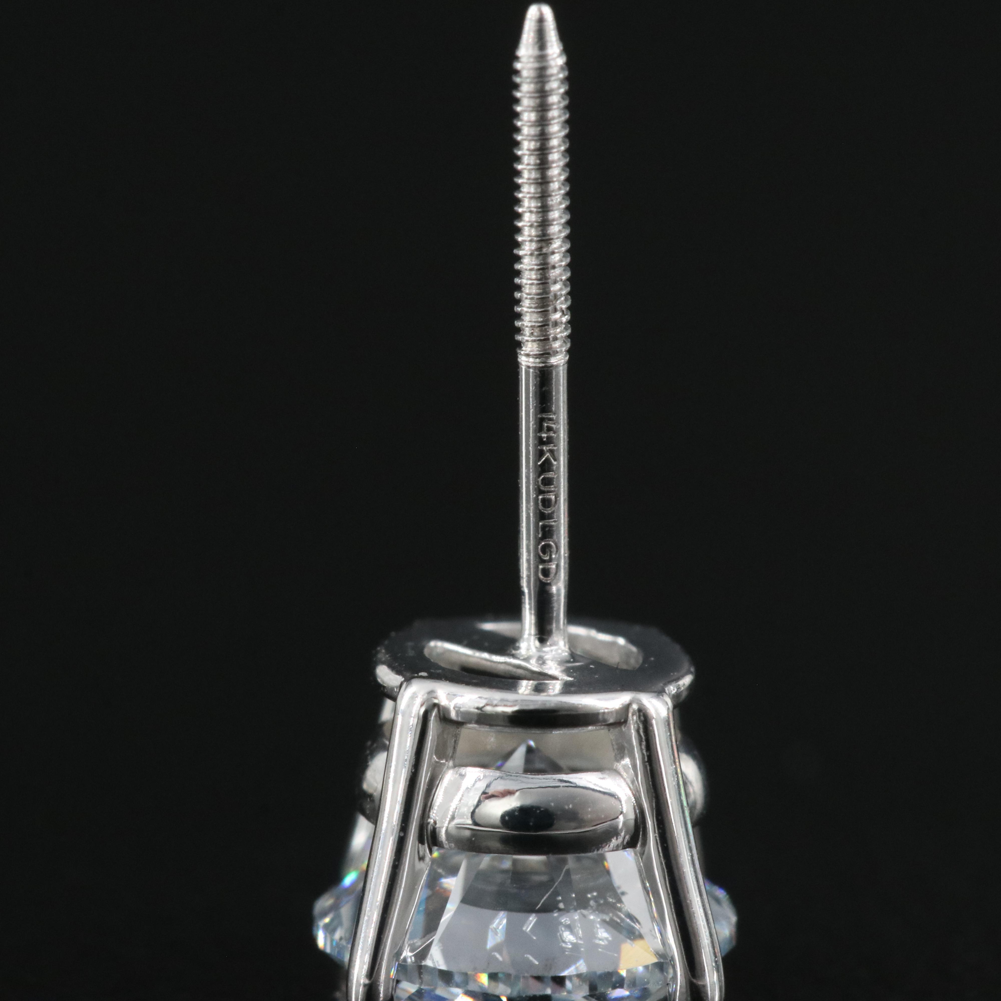 14K 1.57 CTW Lab Grown Diamond Stud Earrings