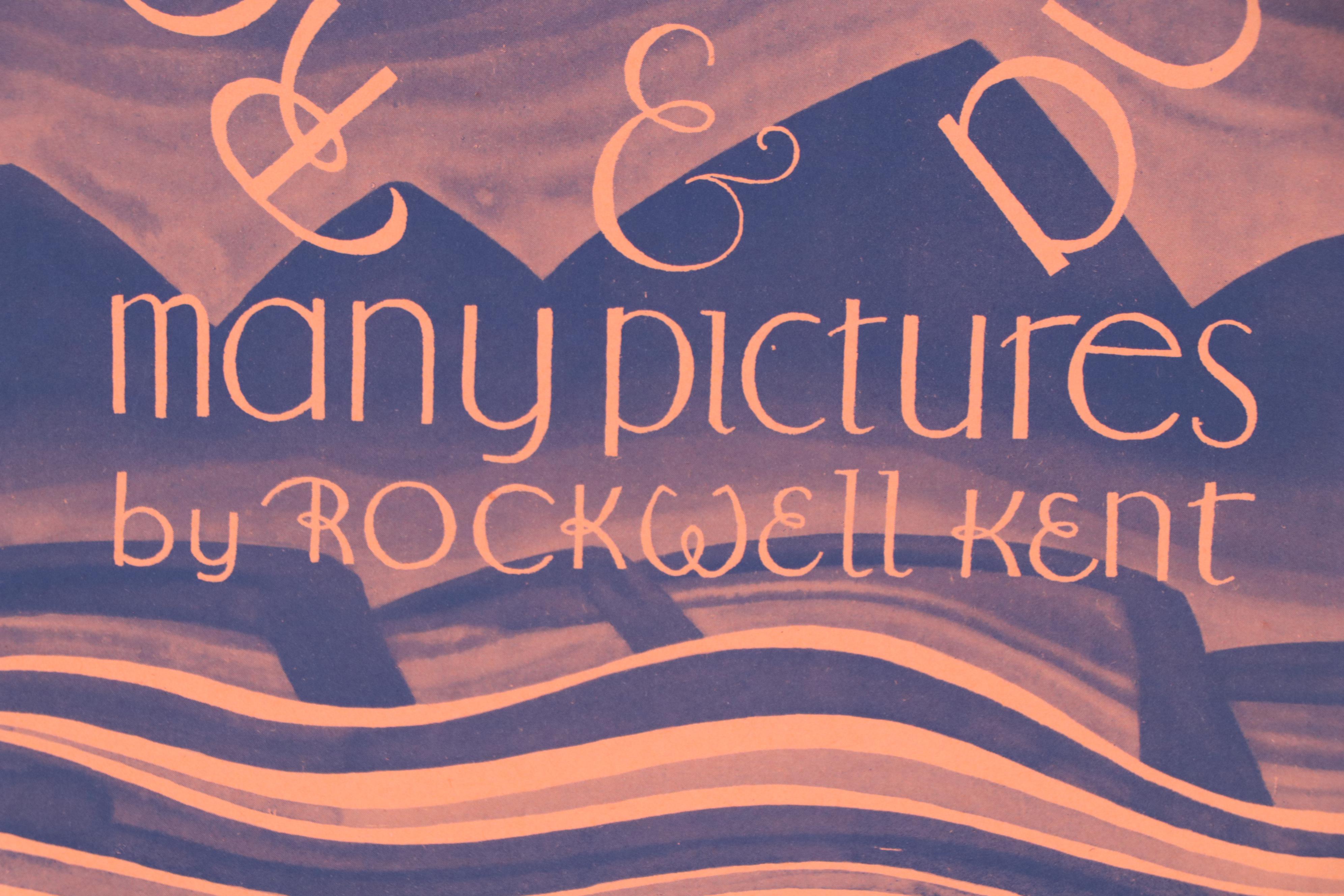Rockwell Kent Halftone Book Jacket Proof For "Rockwellkentiana"