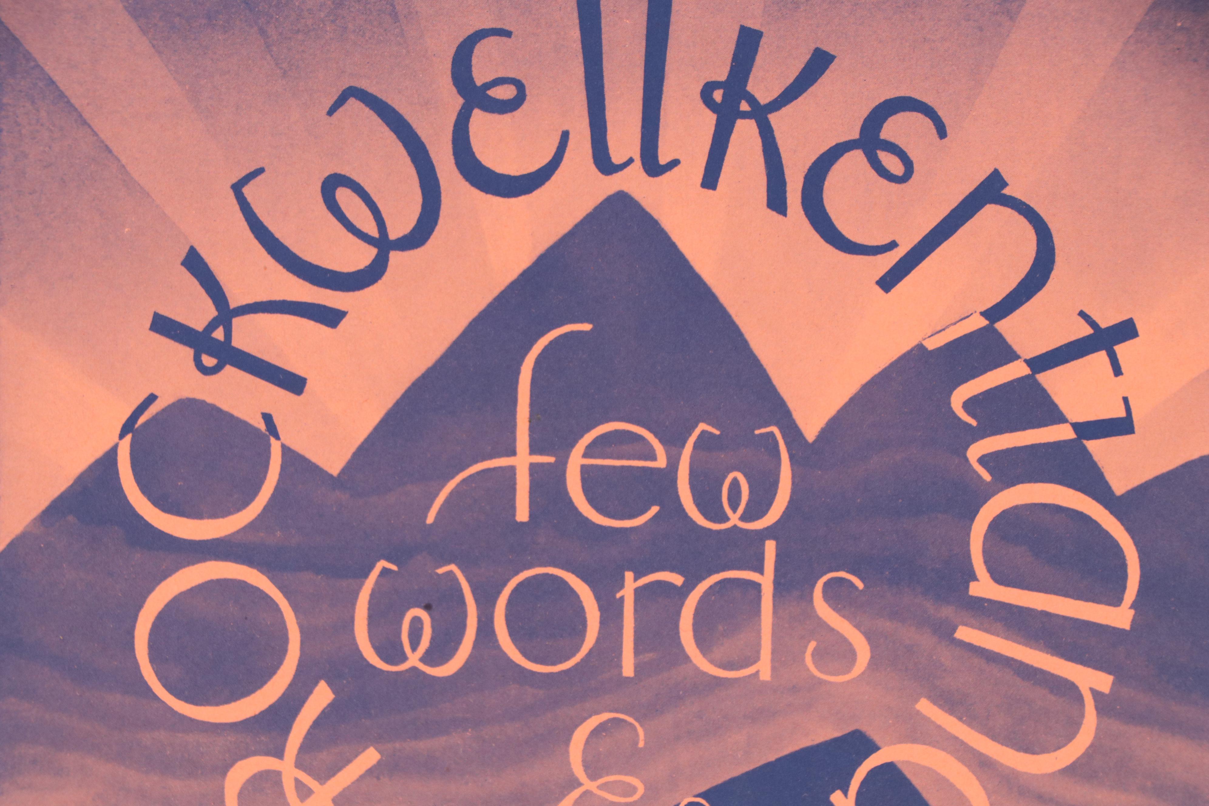 Rockwell Kent Halftone Book Jacket Proof For "Rockwellkentiana"