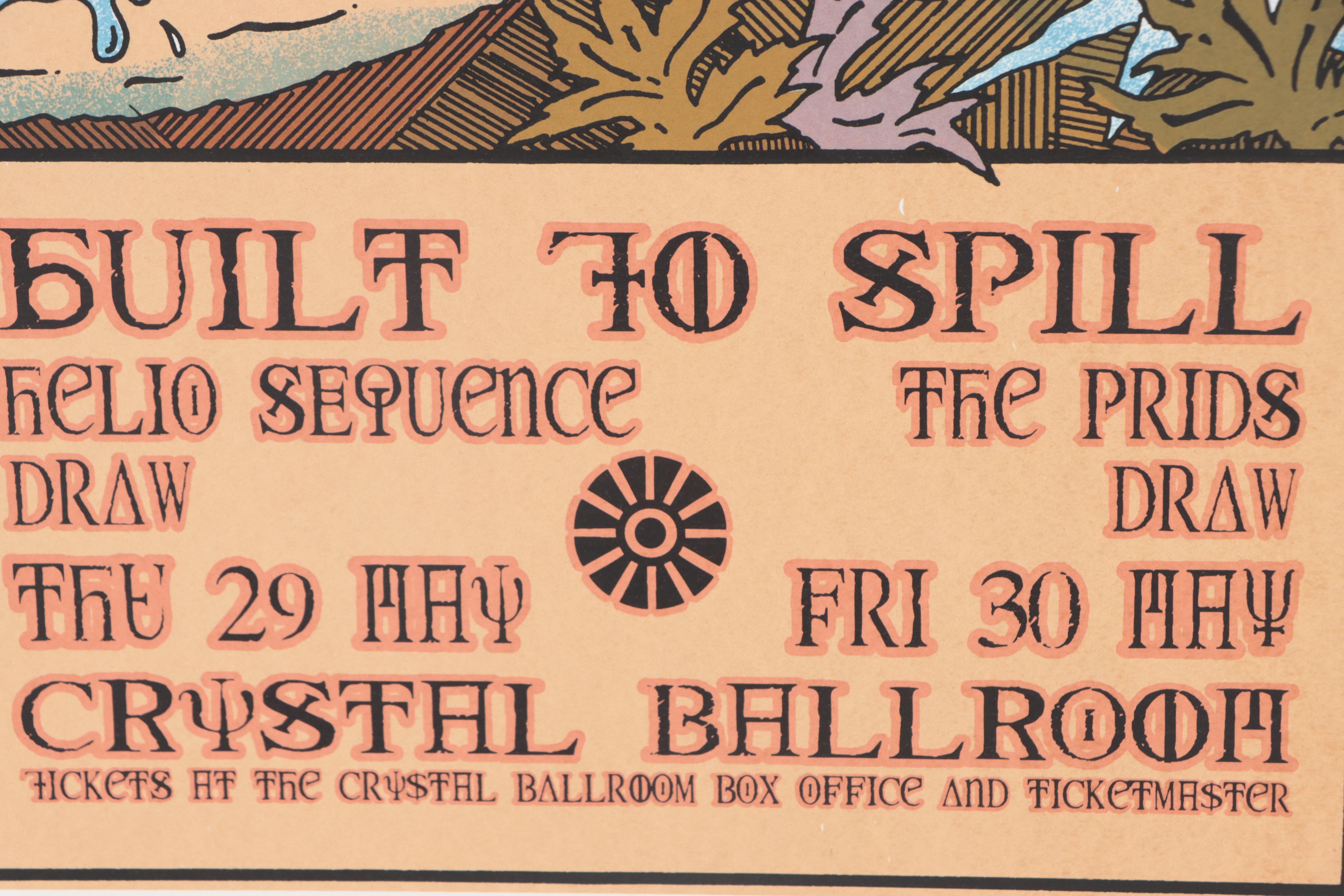 Built to Spill Serigraph Concert Poster by Gary Houston, 2003
