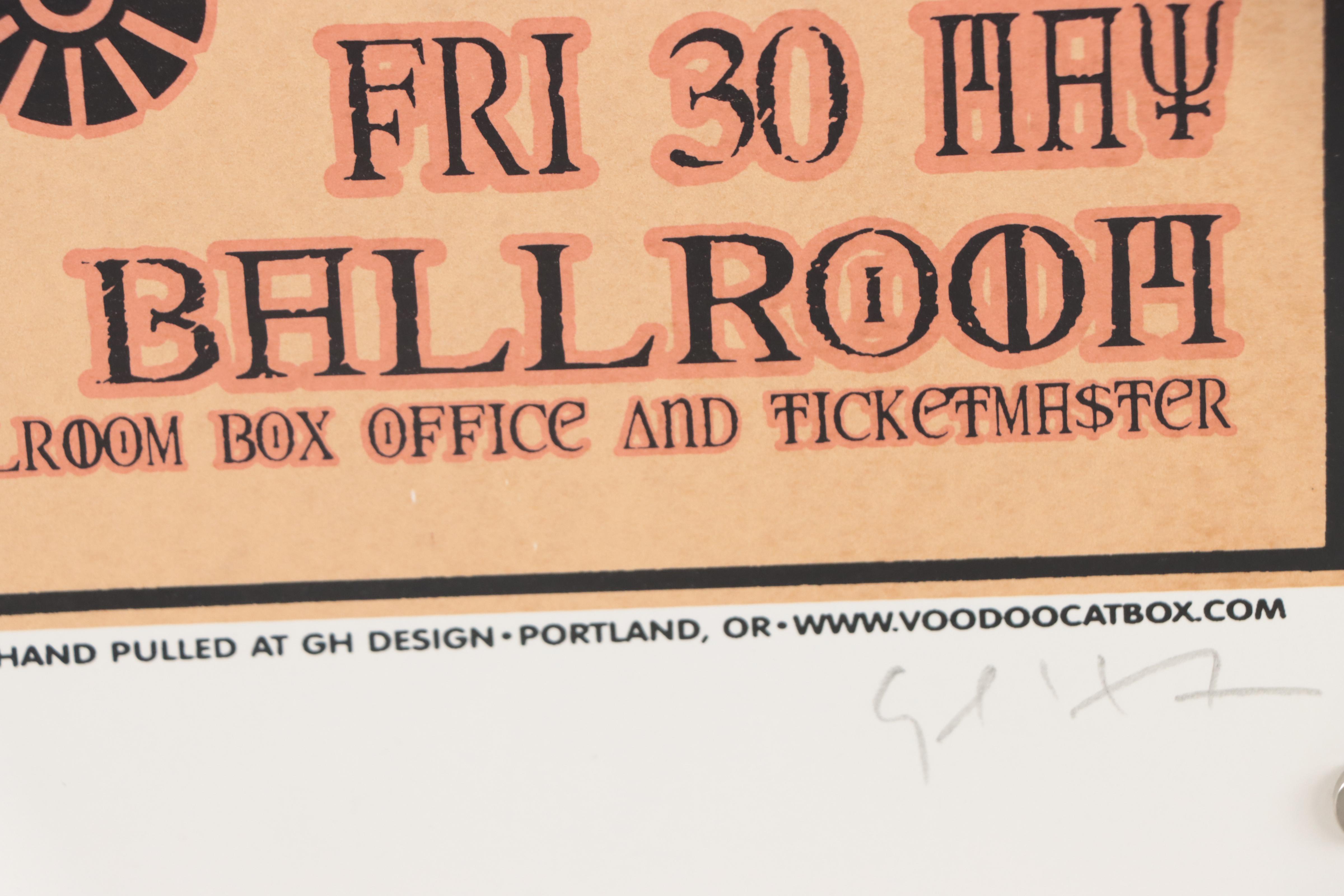 Built to Spill Serigraph Concert Poster by Gary Houston, 2003