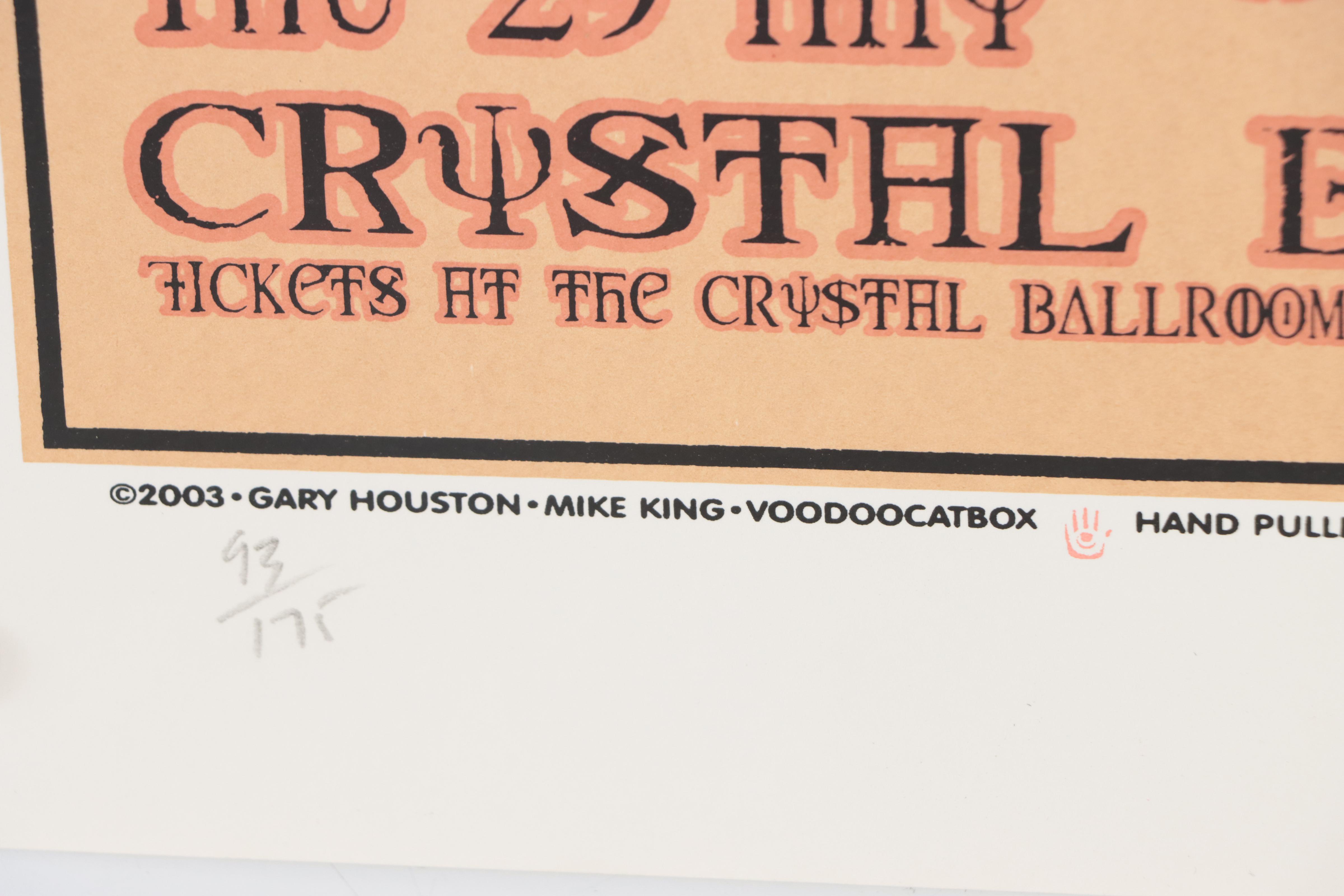 Built to Spill Serigraph Concert Poster by Gary Houston, 2003