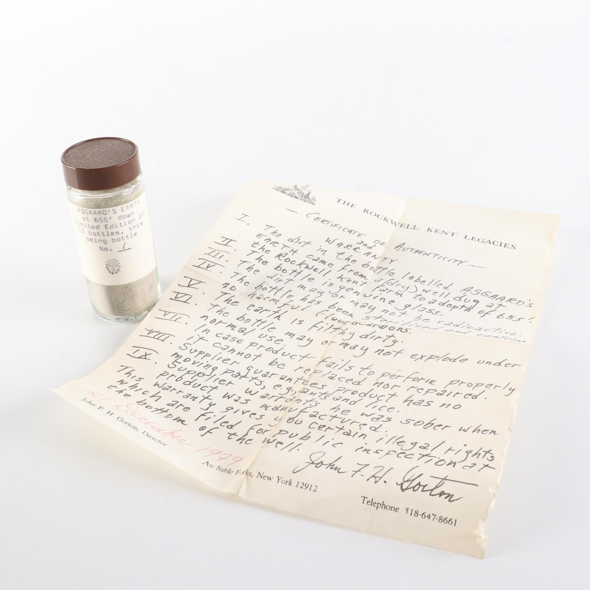 Rockwell Kent "Asgaard's Earth" Limited Edition Specimen