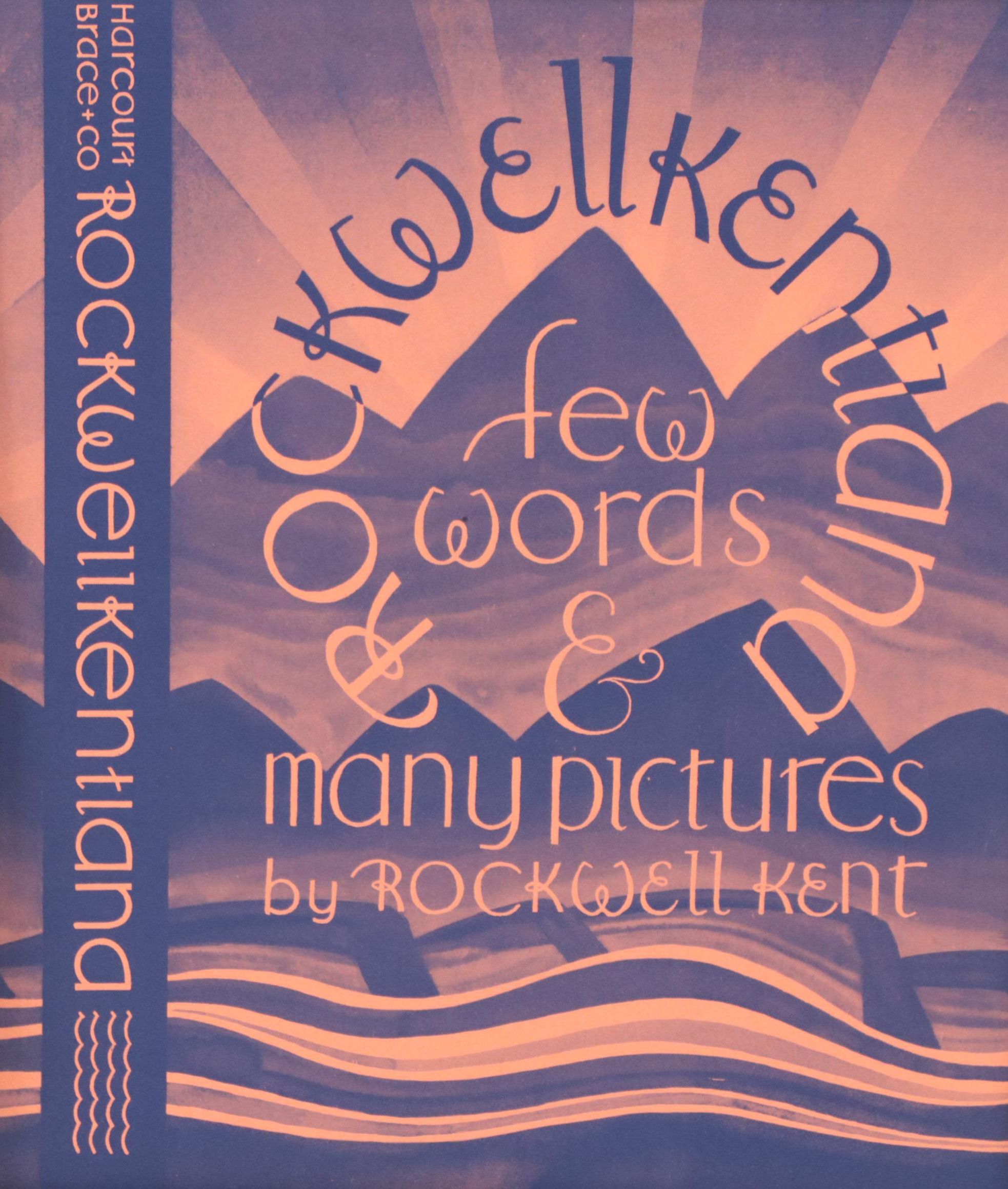 Rockwell Kent Halftone Book Jacket Proof For "Rockwellkentiana"