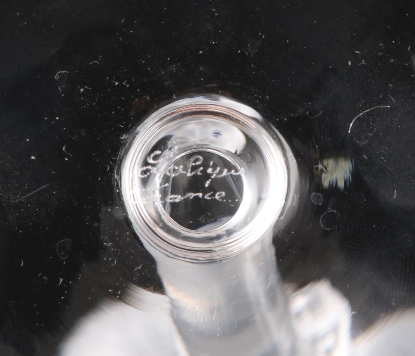 Lalique Angel Wing Champagne Flutes, Mid to Late 20th Century