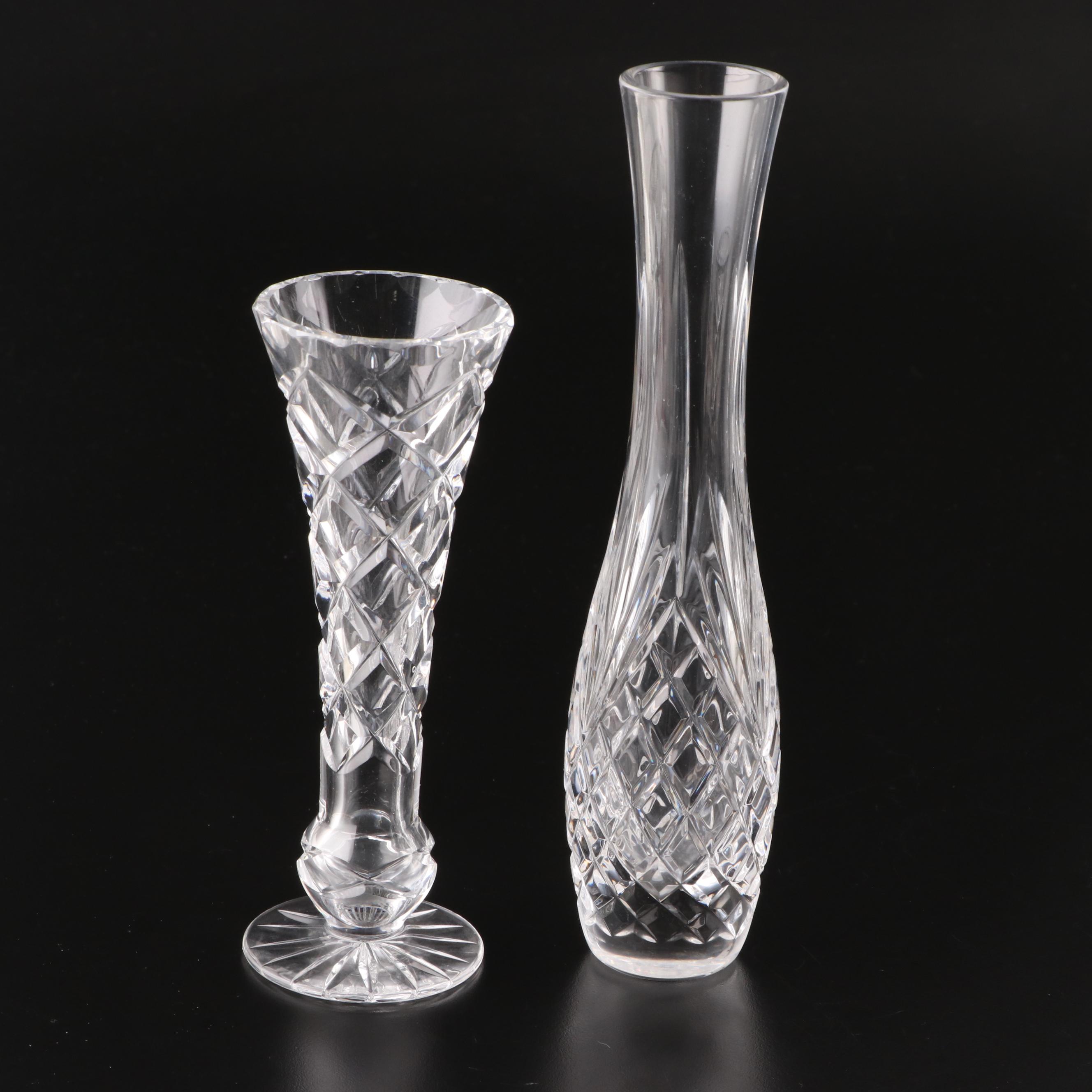 American Brilliant Style Cut Glass Compote with Cut Glass and Crystal Containers