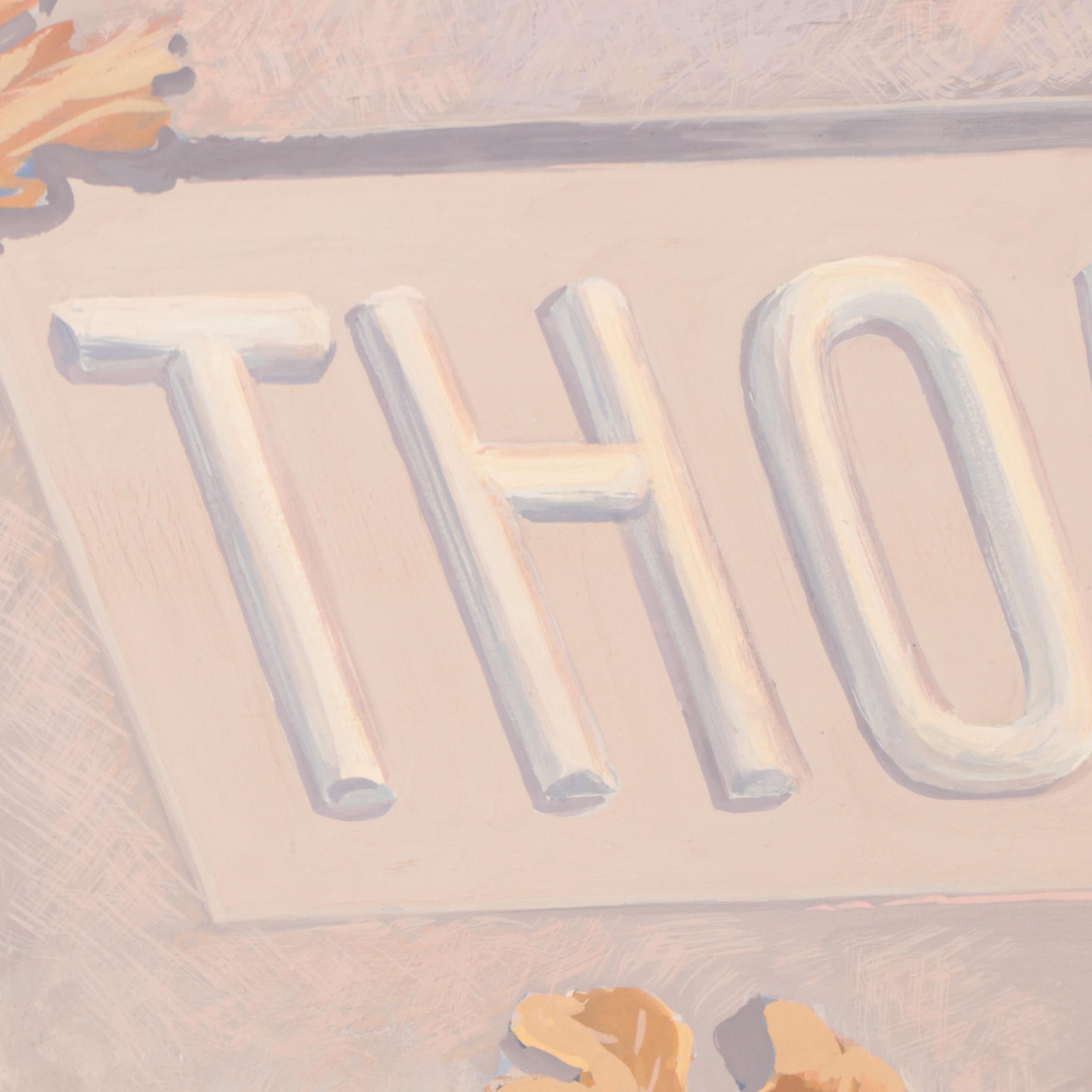 Dan Burne Jones Gouache Painting of Thomas Wolfe Memorial Monument, 1953