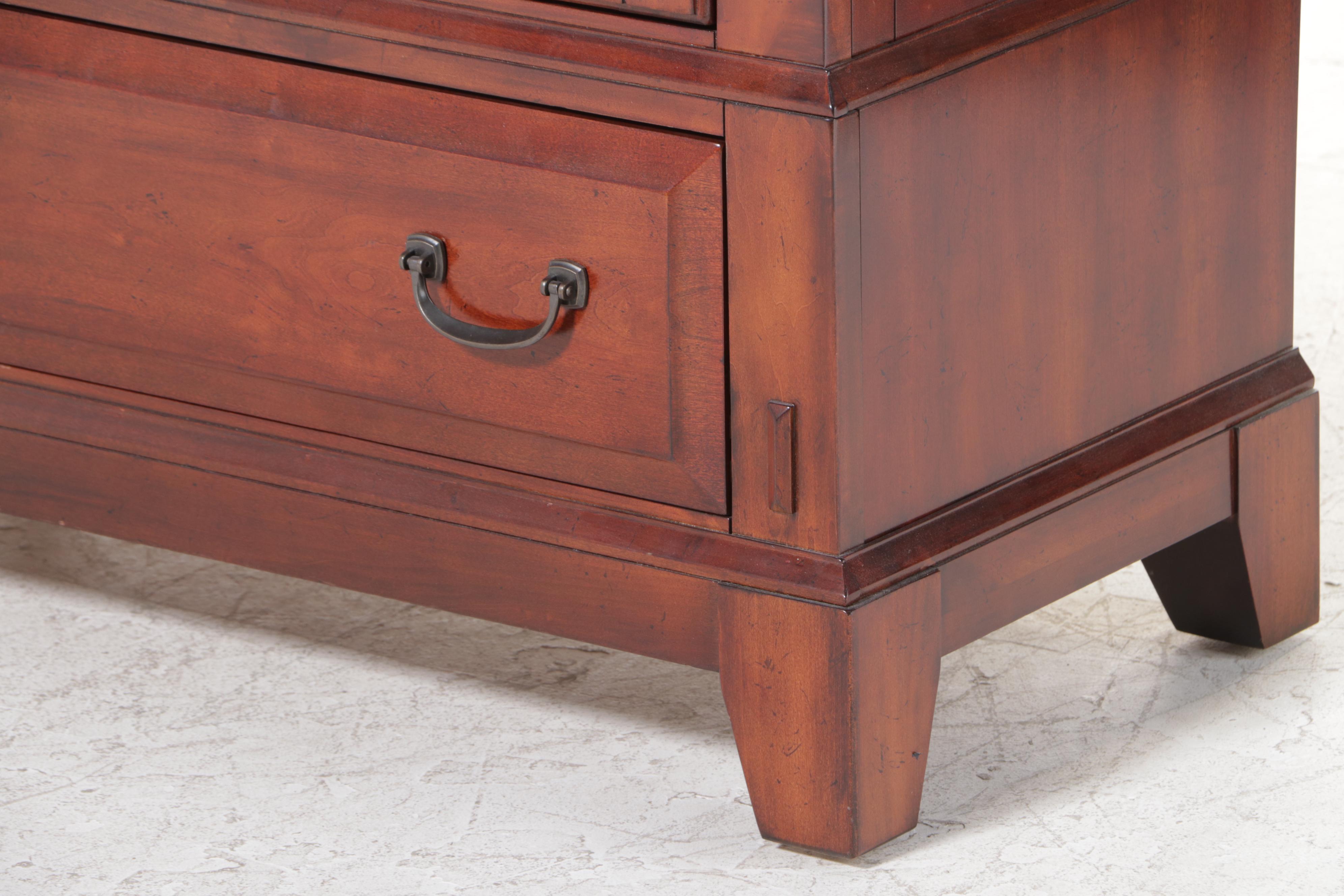 Broyhill "Vantana" Arts & Crafts Style Cherry-Veneered China Cabinet