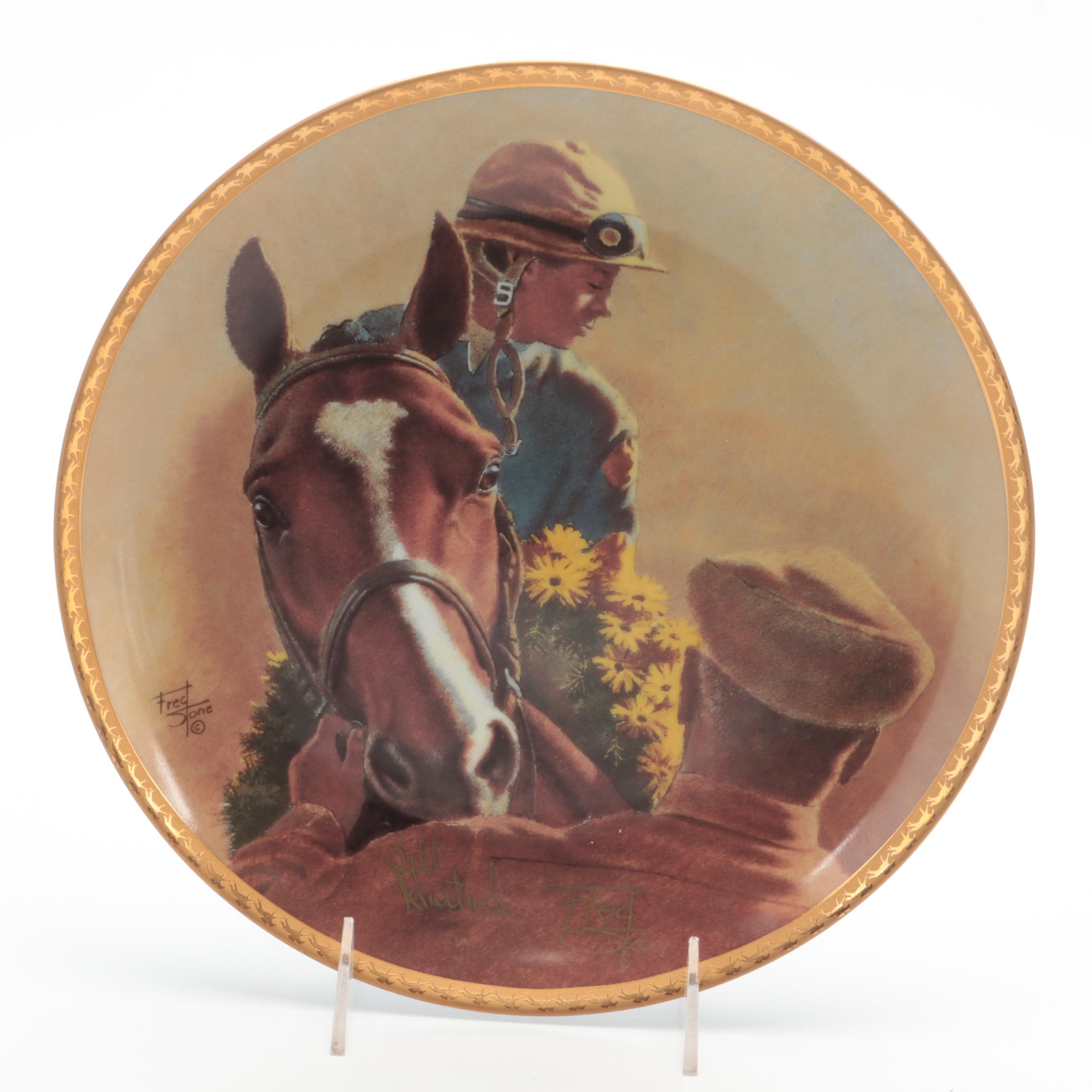 Signed Limited Edition "Northern Dancer" with "Secretariat" Collector Plates