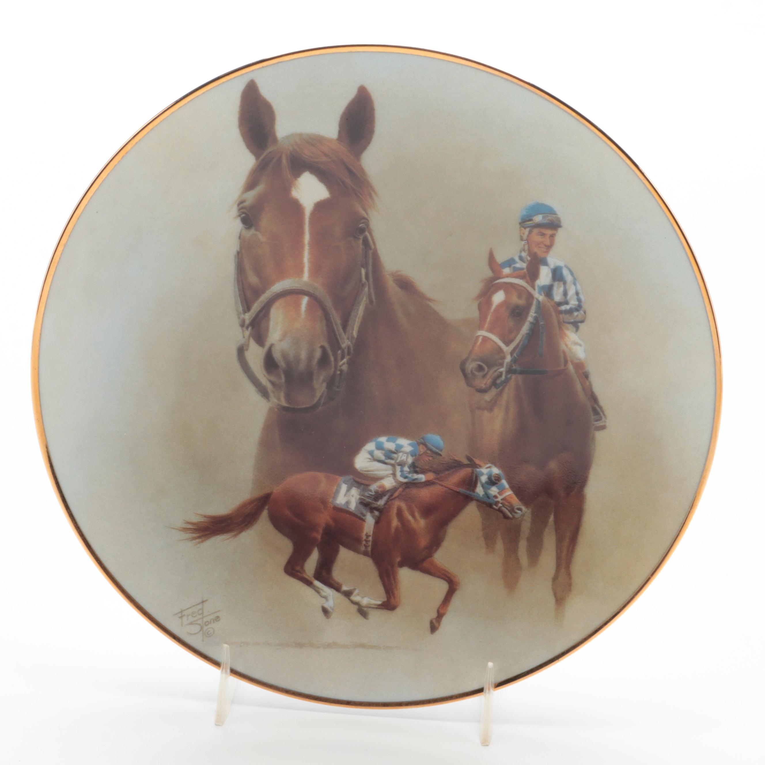 Signed Limited Edition "Northern Dancer" with "Secretariat" Collector Plates
