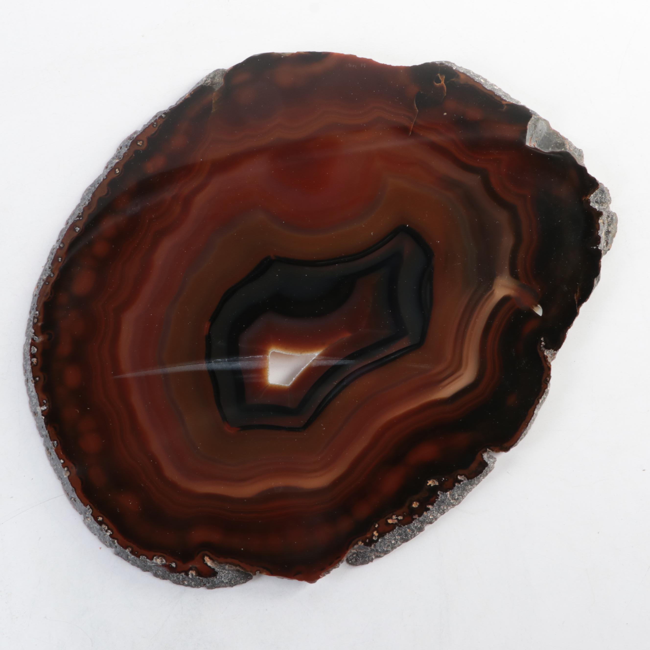 Cut and Polished Banded Agate Slices