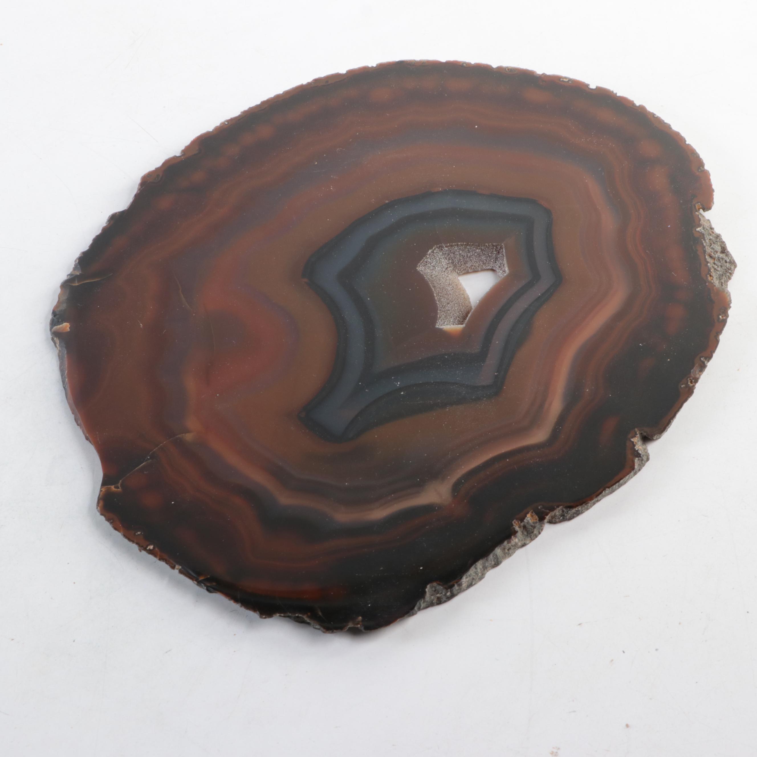 Cut and Polished Banded Agate Slices