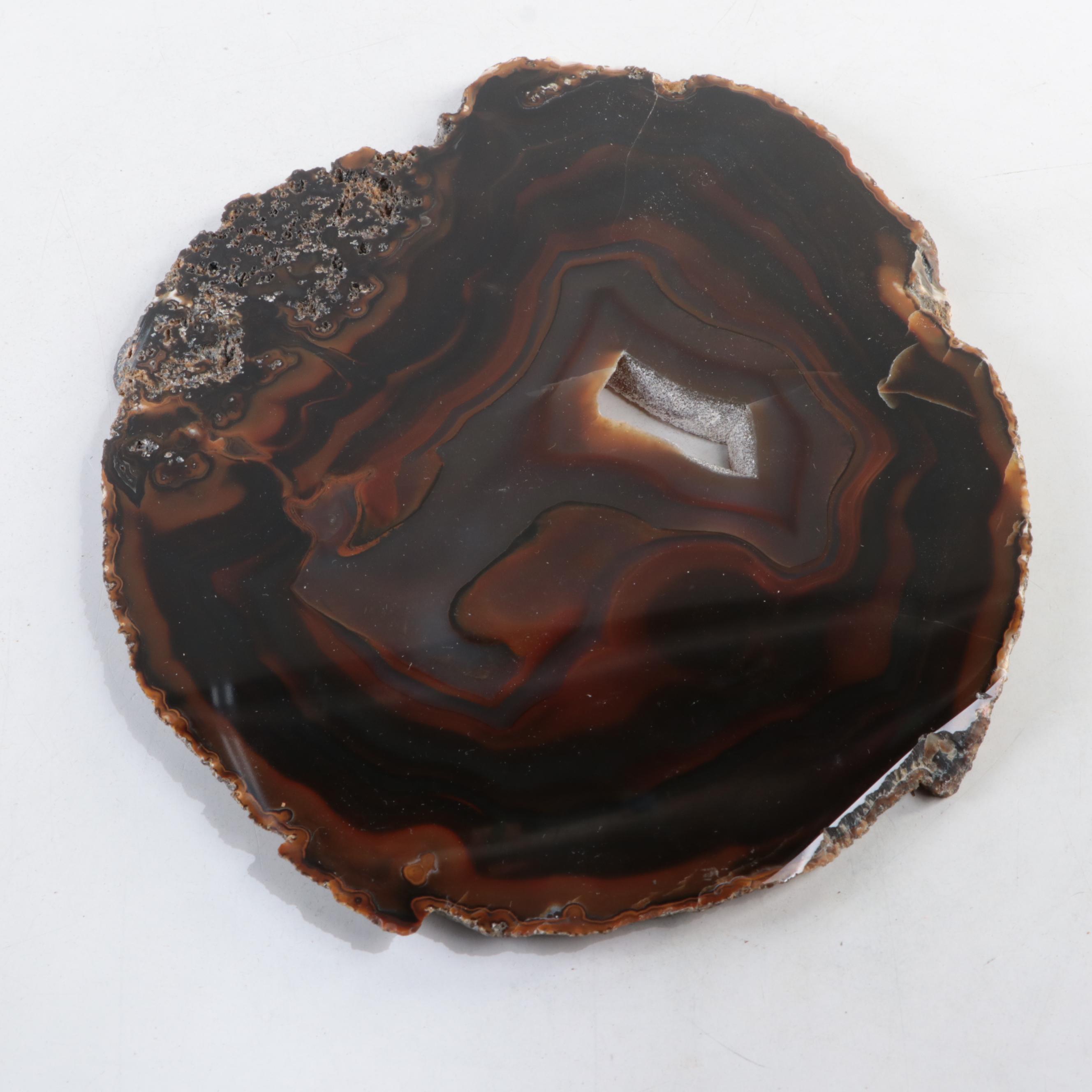 Cut and Polished Banded Agate Slices
