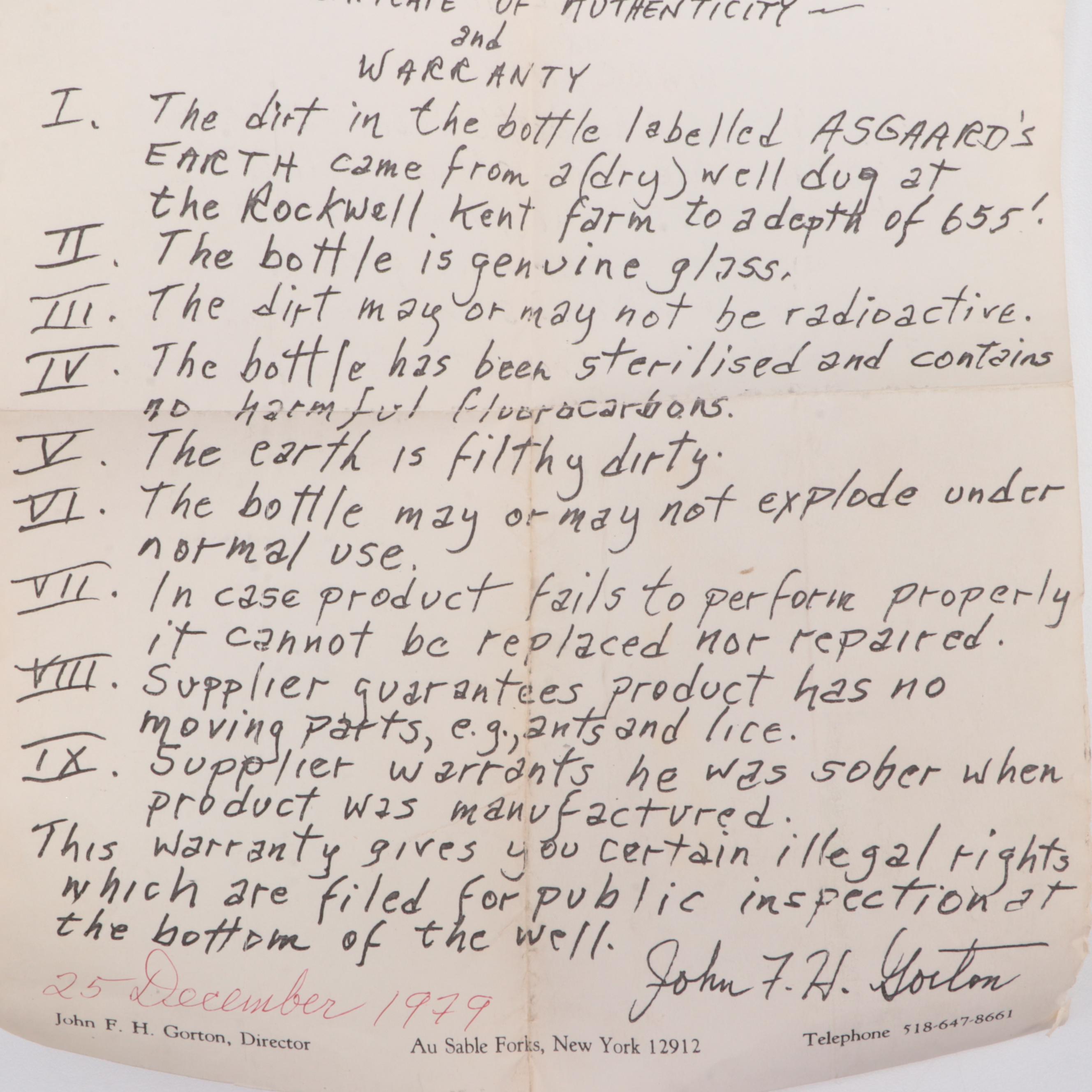 Rockwell Kent "Asgaard's Earth" Limited Edition Specimen