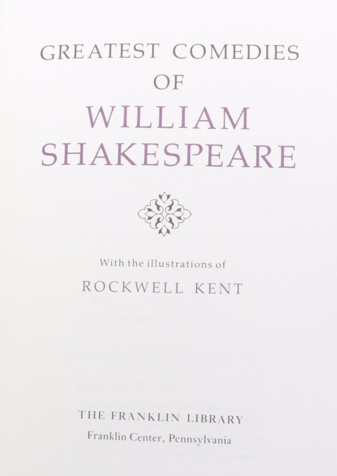Franklin Library Rockwell Kent Illustrated "The Works of Shakespeare" Box Set