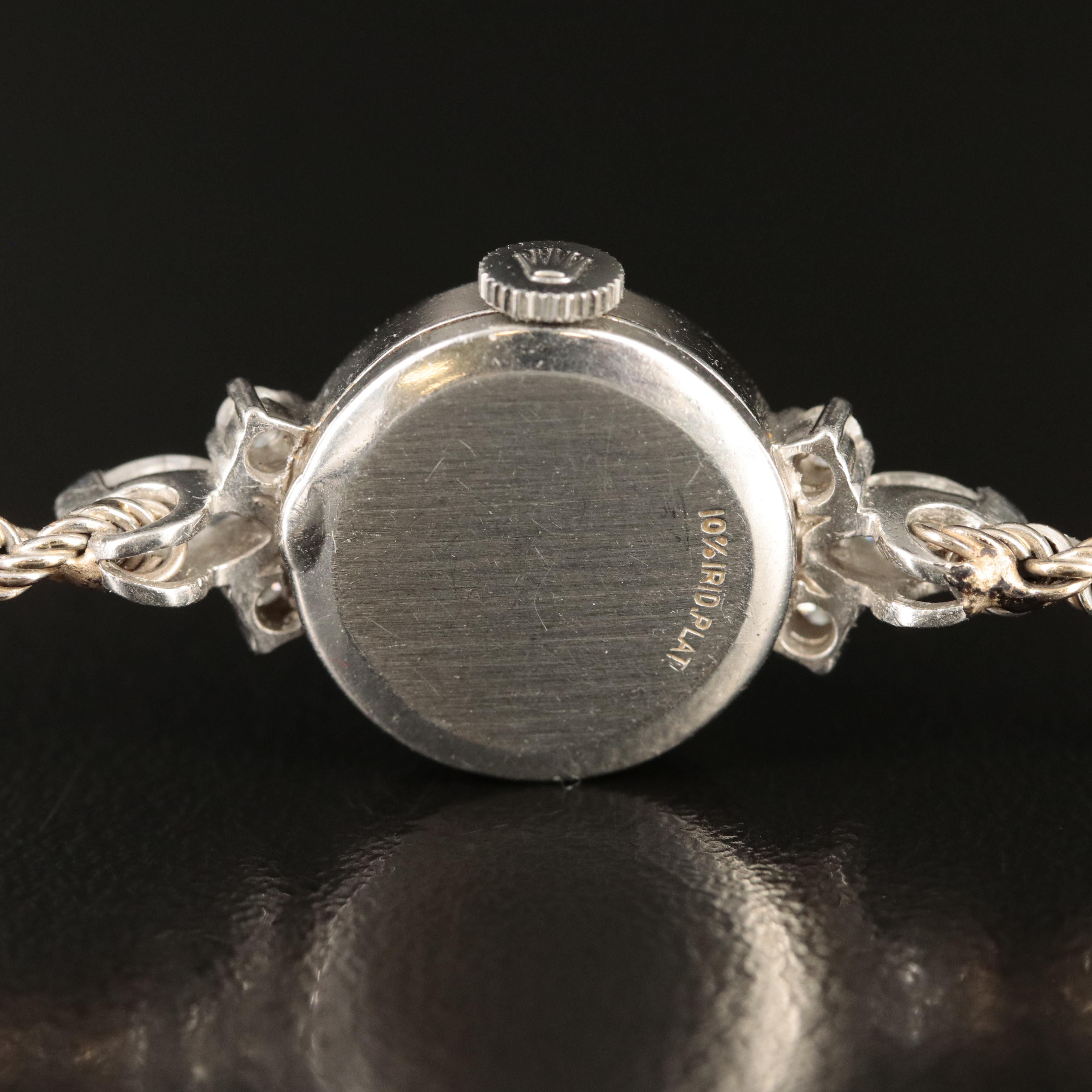 Vintage Rolex Platinum 0.73 CTW Diamond Watch