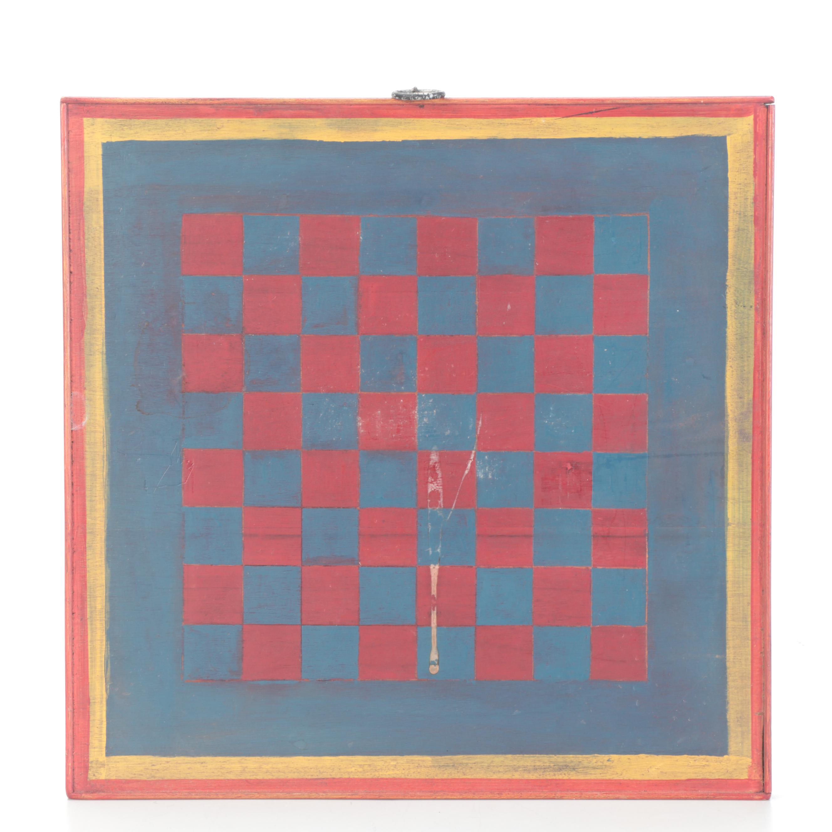 Primitive Style Handmade Wall Hanging Checkerboards