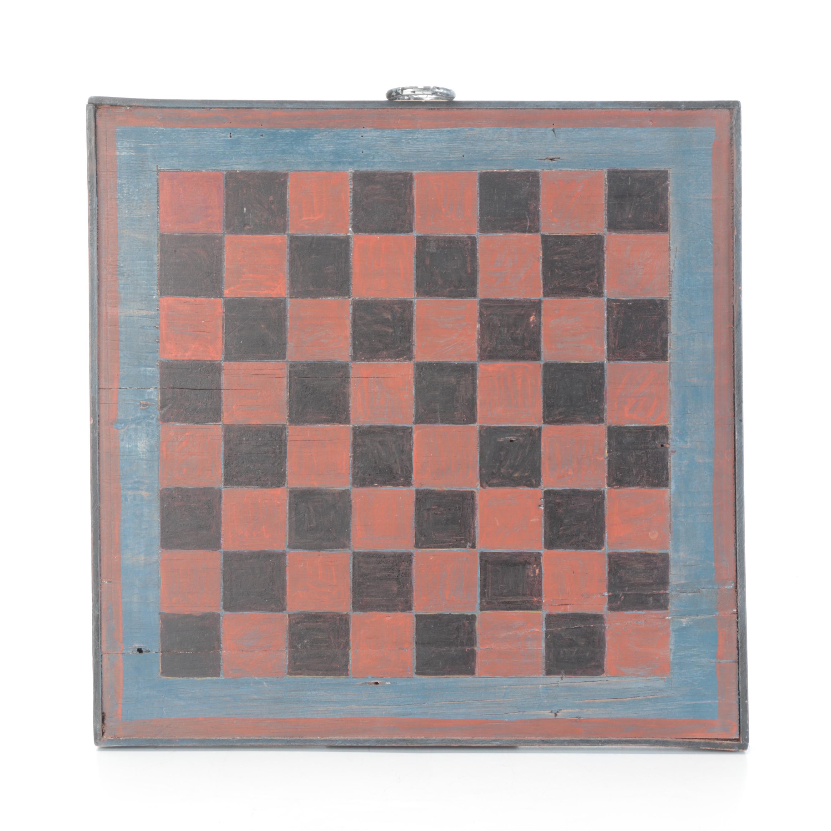 Primitive Style Handmade Wall Hanging Checkerboards