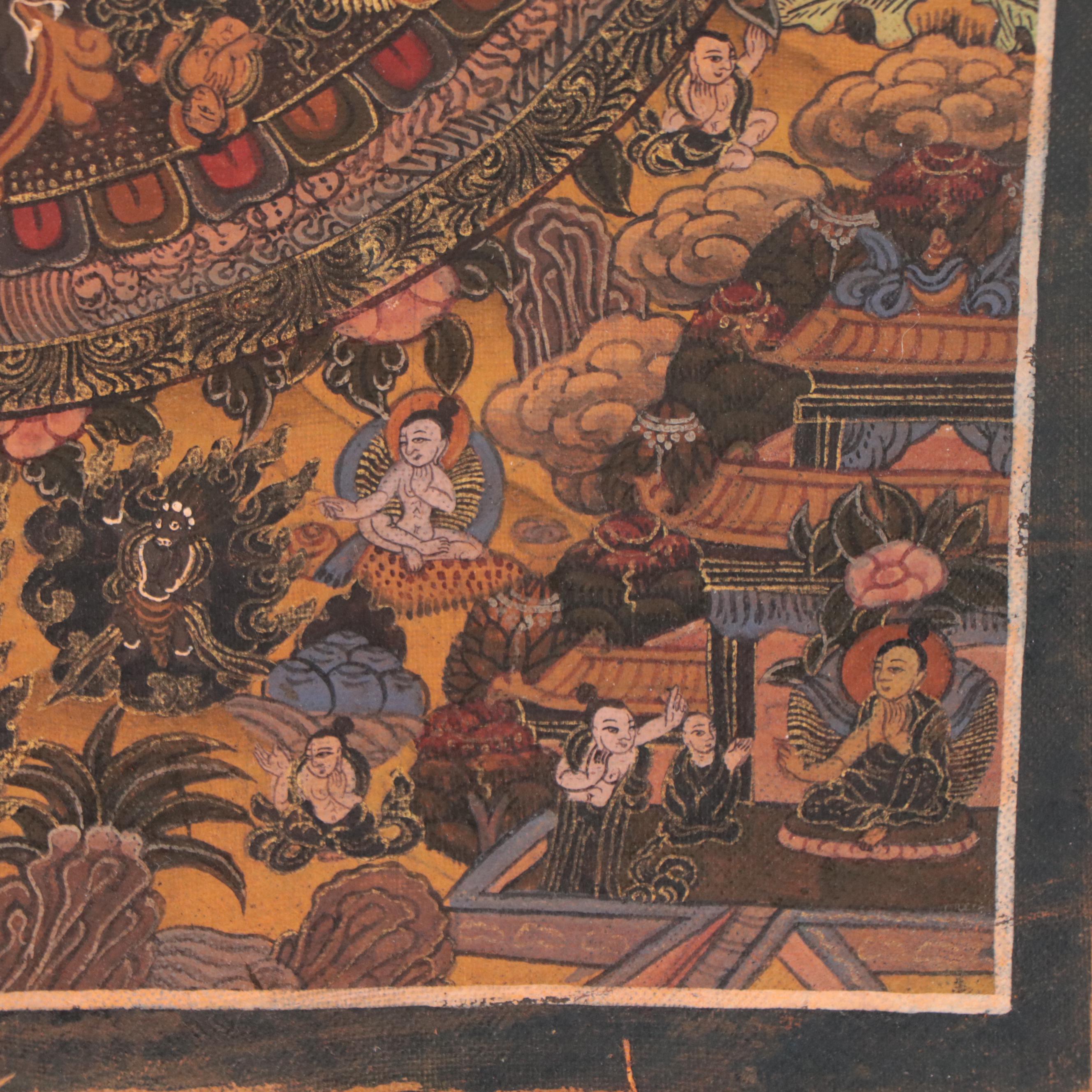 Buddhist Mandala Thangka Painting