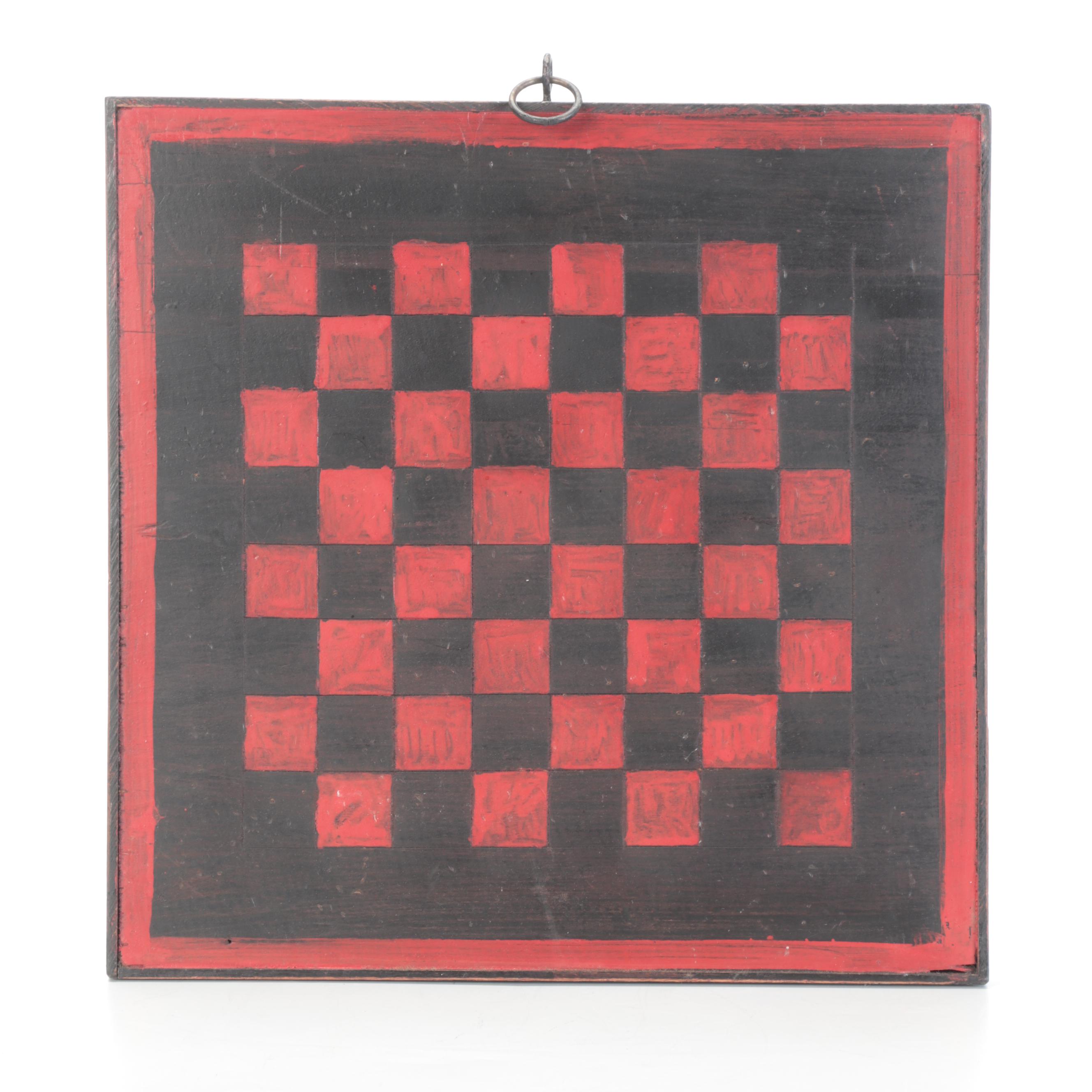 Primitive Style Handmade Wall Hanging Checkerboards