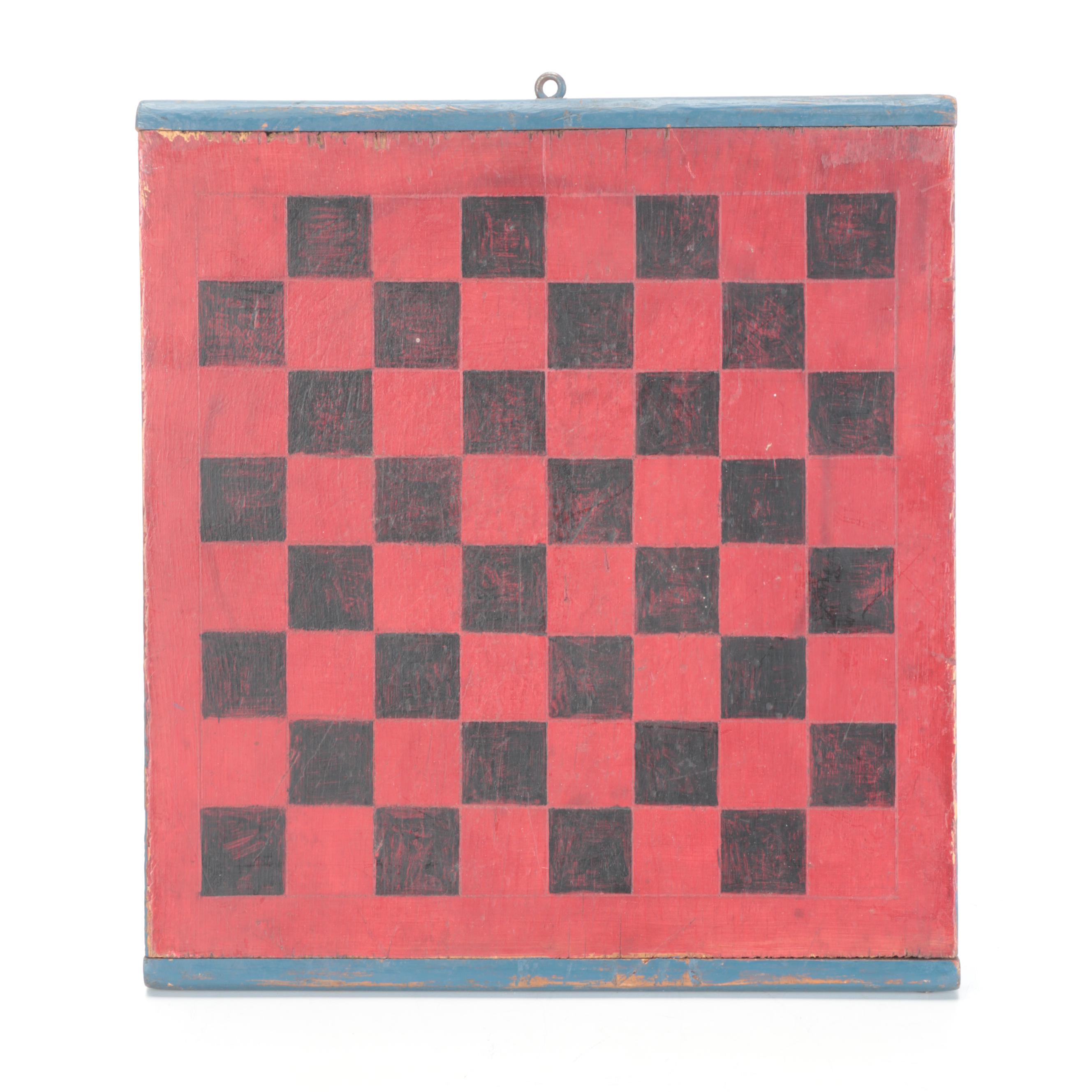 Primitive Style Handmade Wall Hanging Checkerboards