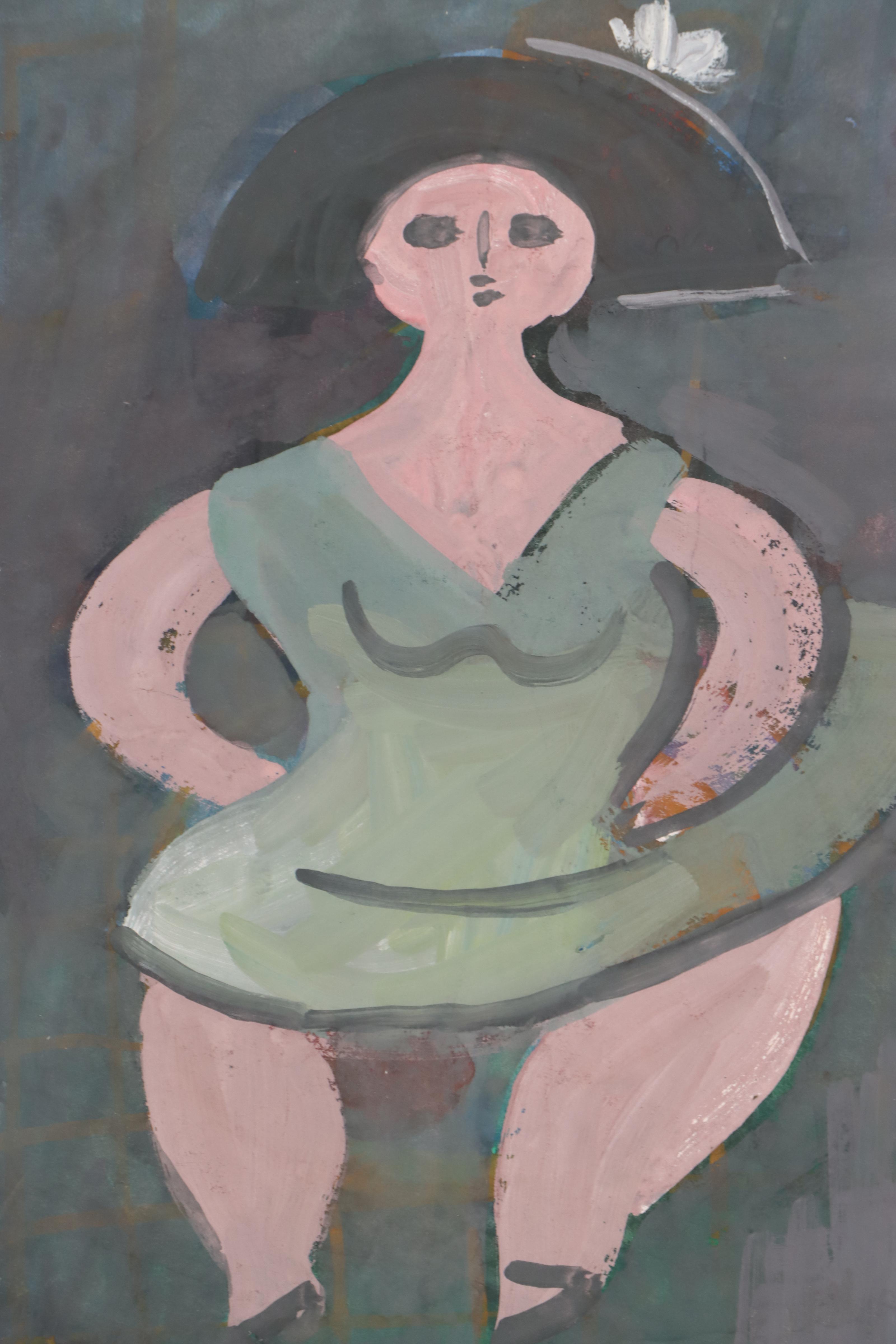 Esther Phillips Portrait and Landscape Watercolor Paintings, 1952