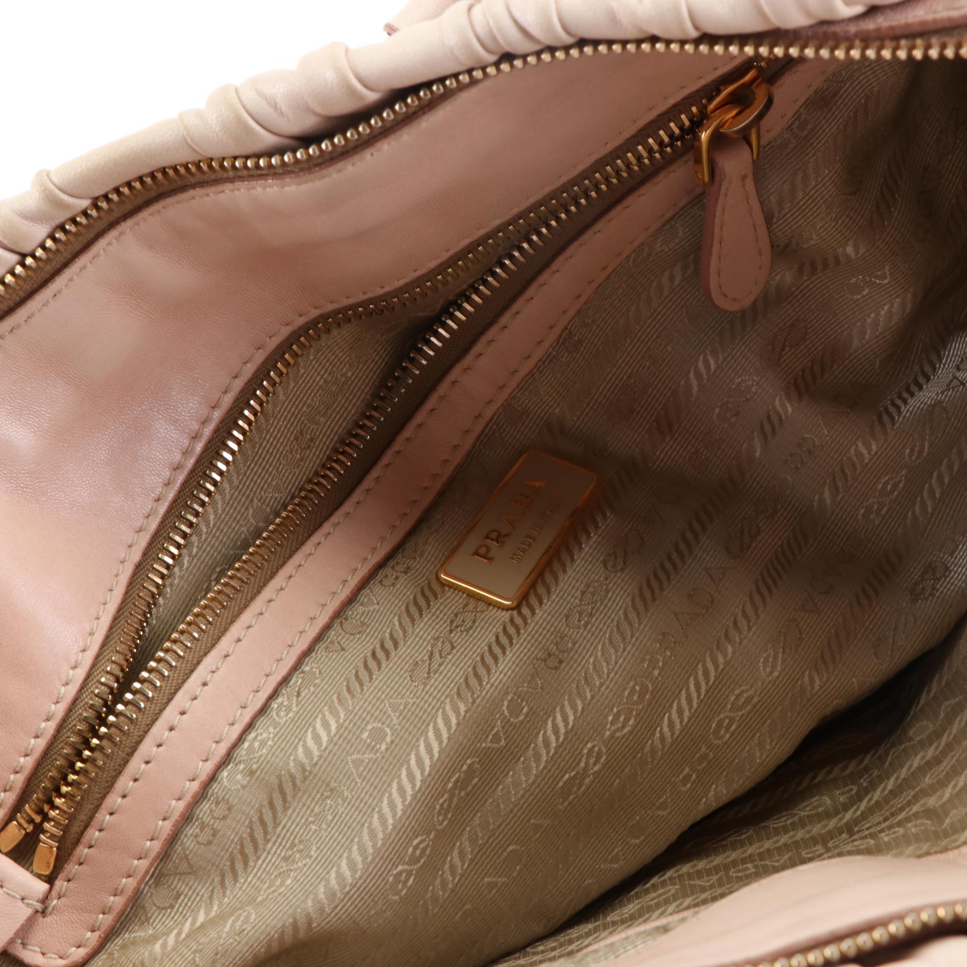 Prada Two-Way Tote in Nappa Gaufre Leather