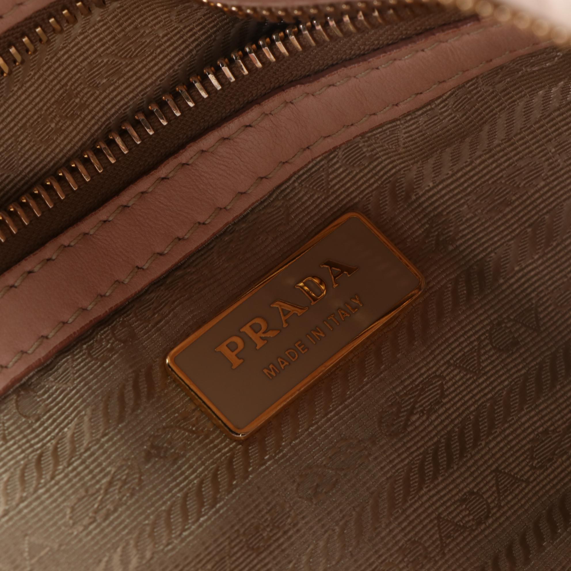 Prada Two-Way Tote in Nappa Gaufre Leather
