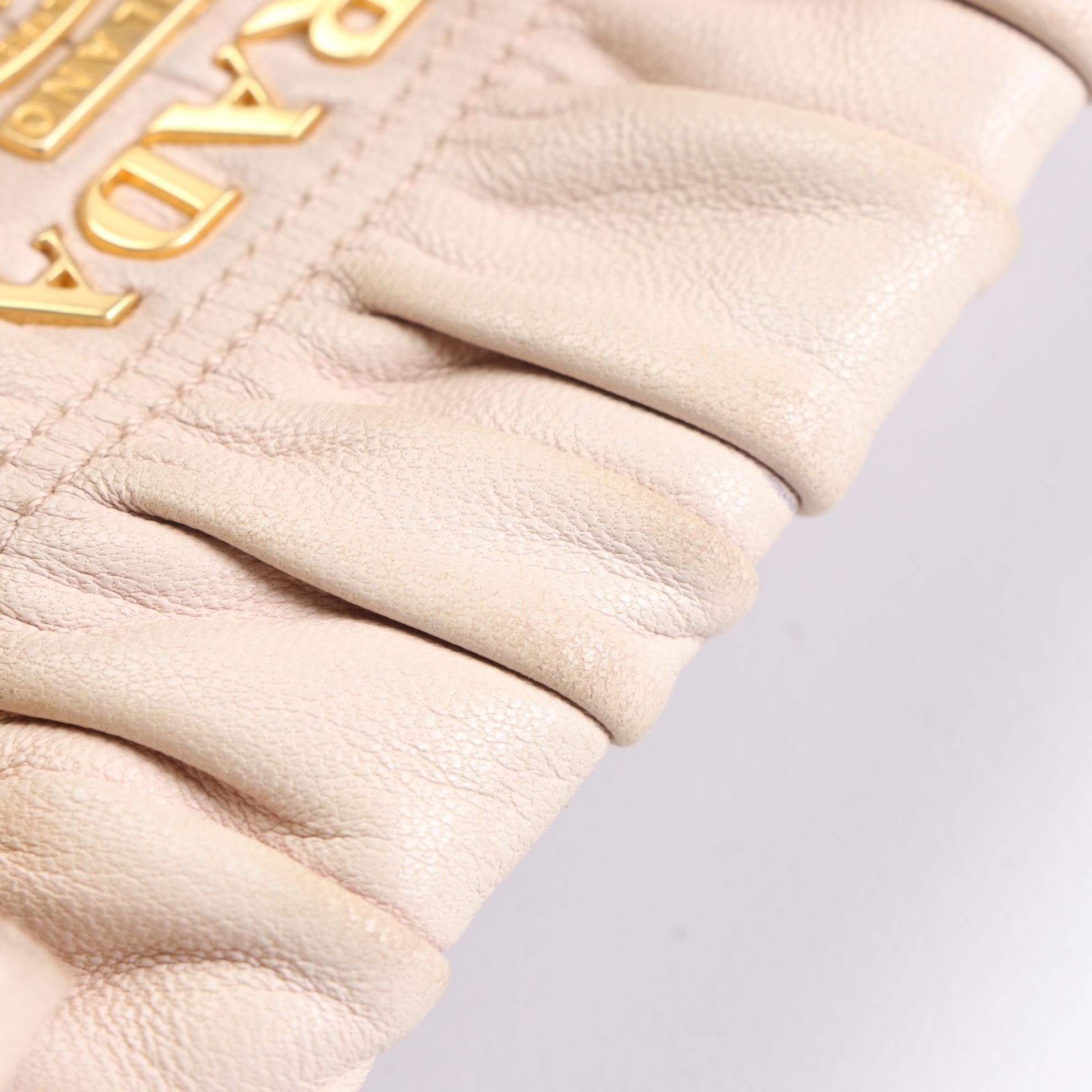 Prada Two-Way Tote in Nappa Gaufre Leather