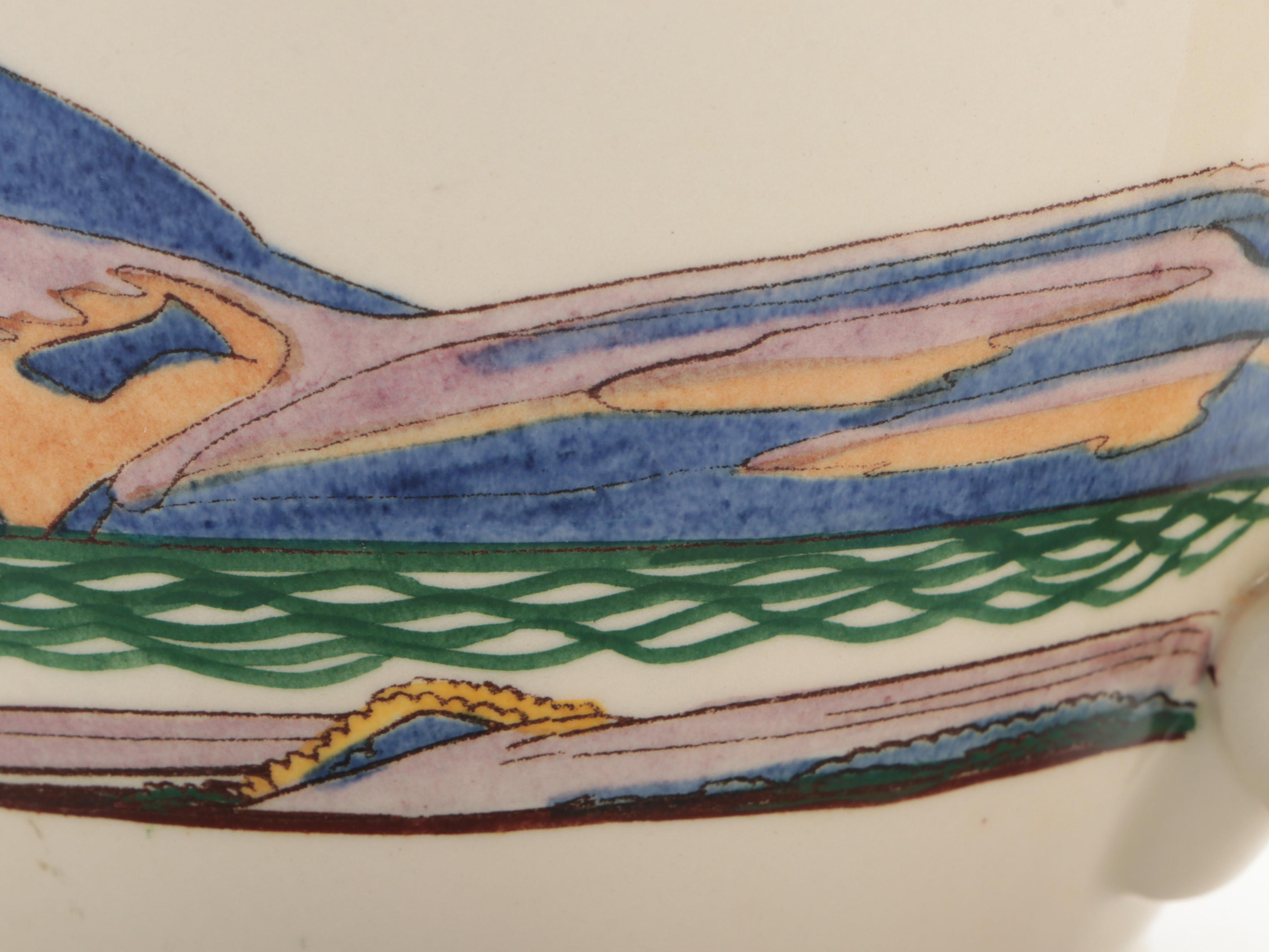 Rockwell Kent for Vernon Kilns "Salamina" Pitcher and Serving Bowls, Mid-20th C.