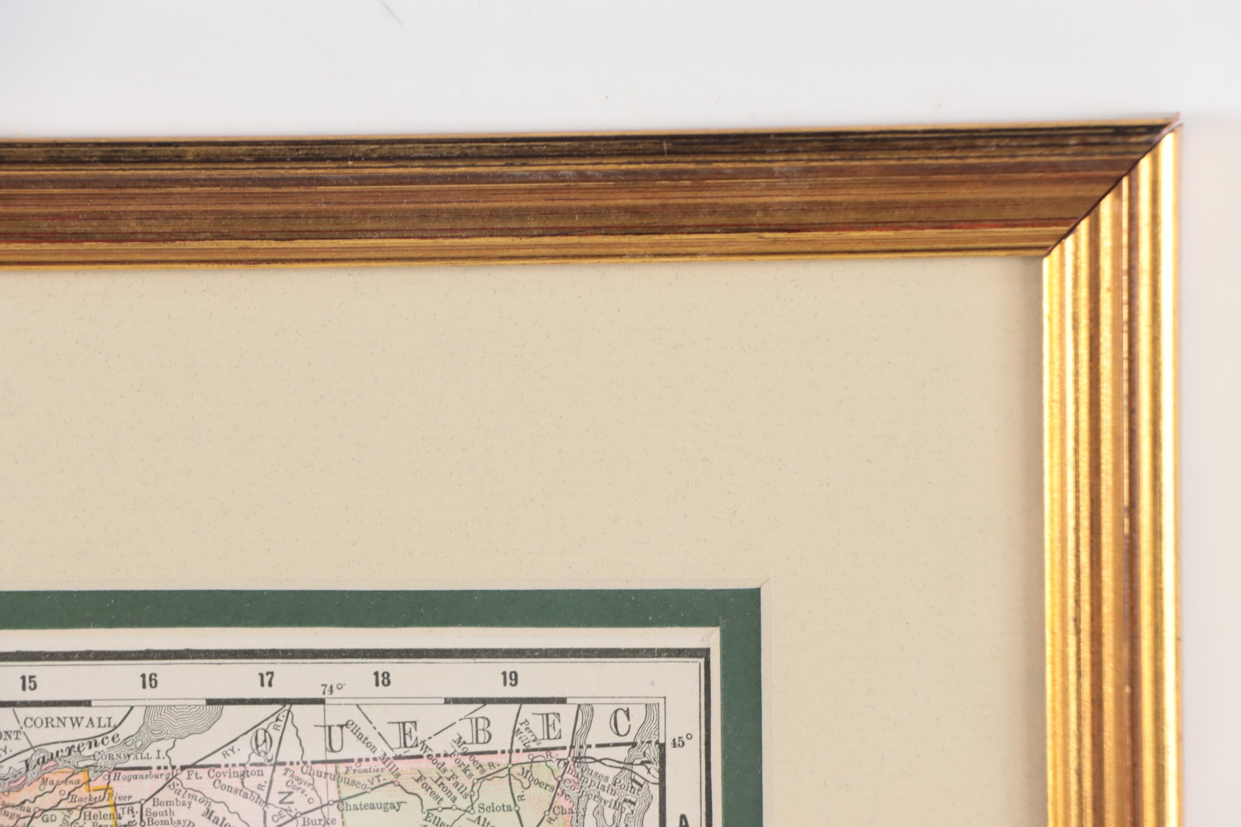 Rand, McNally & Co. Wax Engraving "Map of New York," 1895