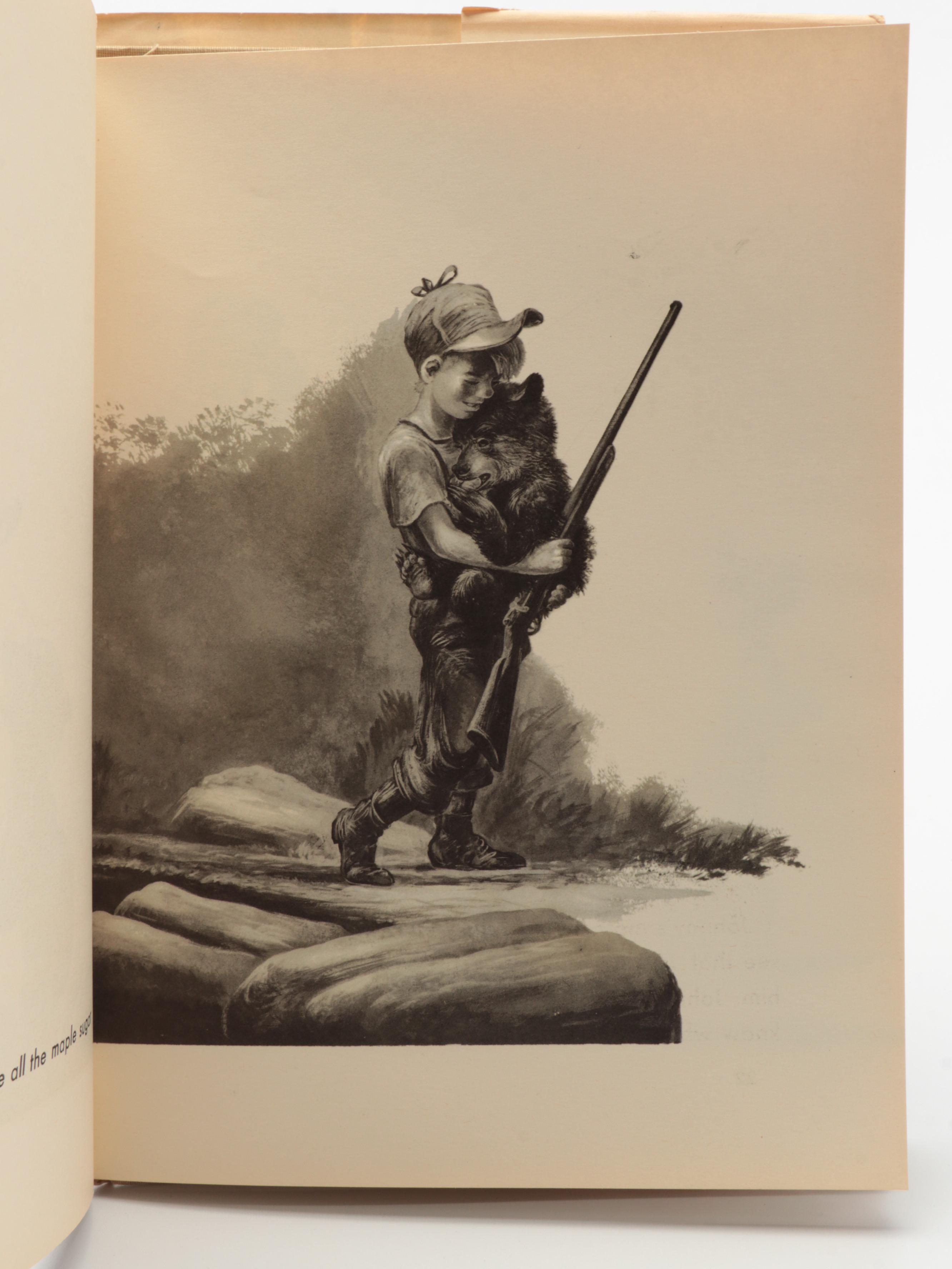 Lynd Ward Signed First Edition "The Biggest Bear" with Japanese Language Edition