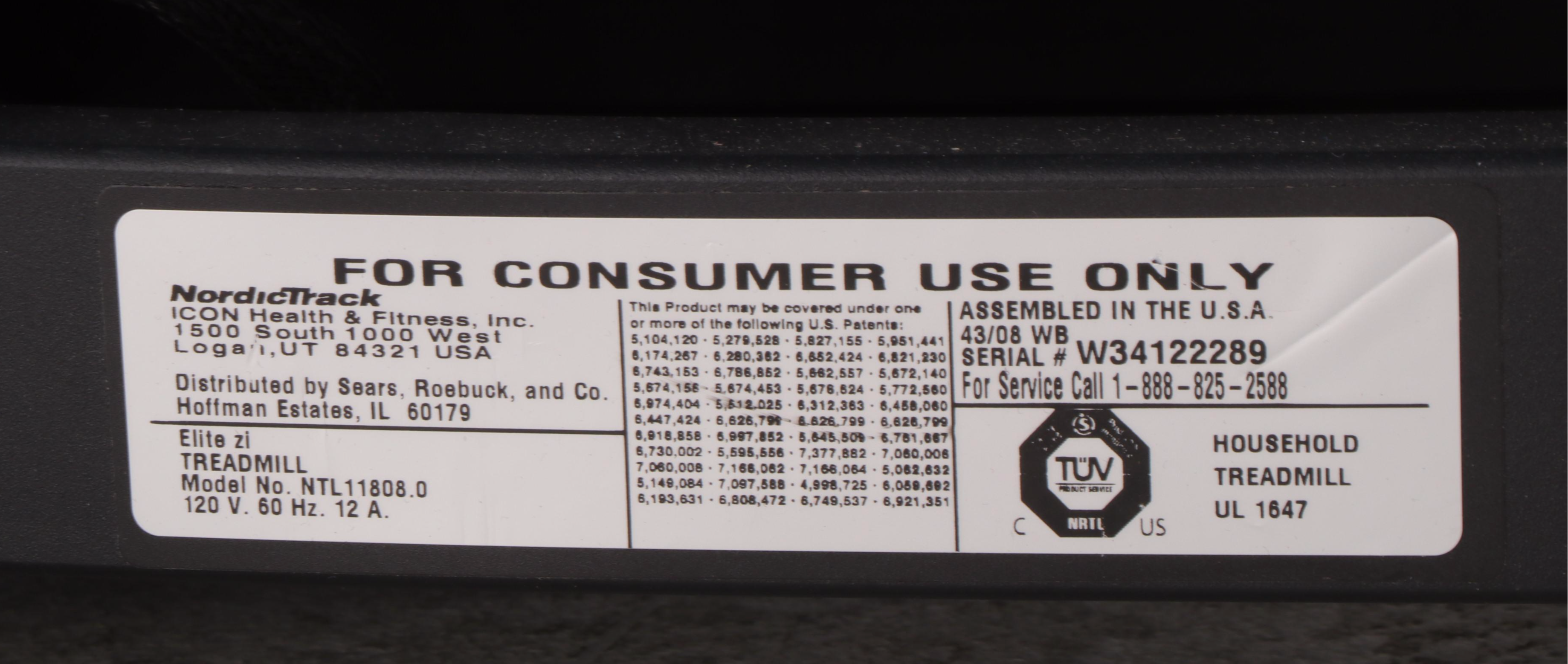 NordicTrack Elite Zi Treadmill with Durastride